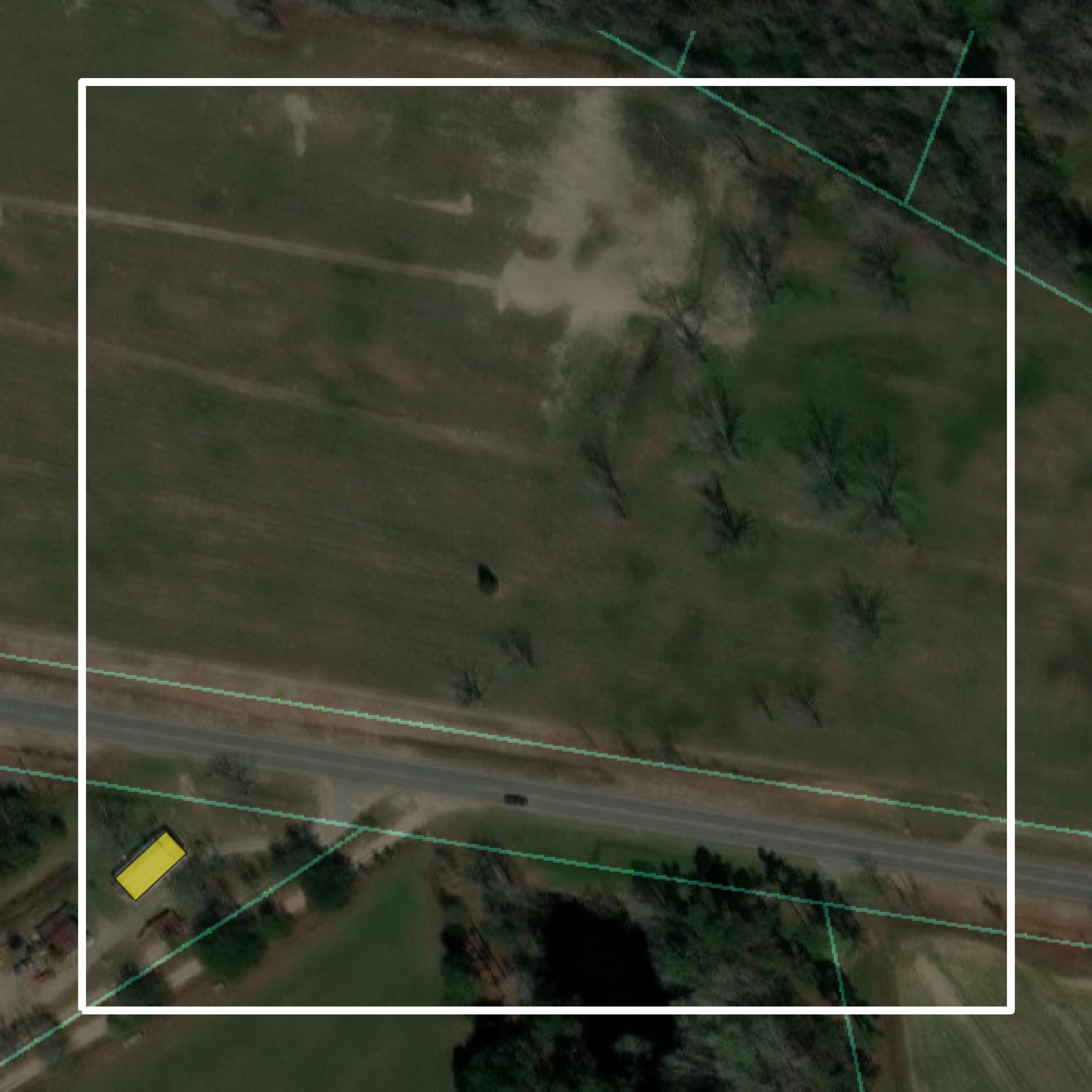 This image shows parcel and building data in Bulloch County created using GIS data in Equator.