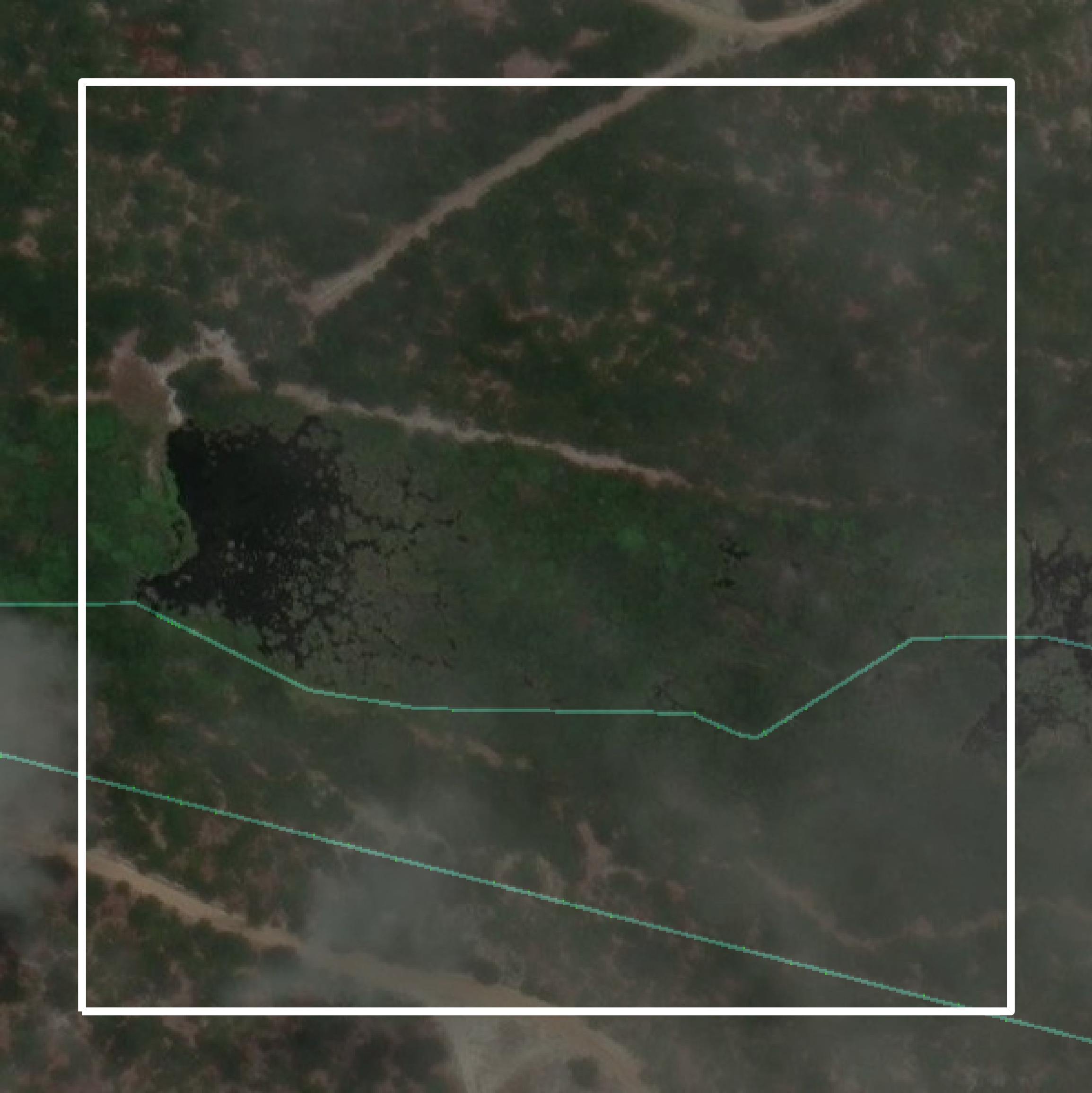 This image shows parcel and building data in Candler County created using GIS data in Equator.