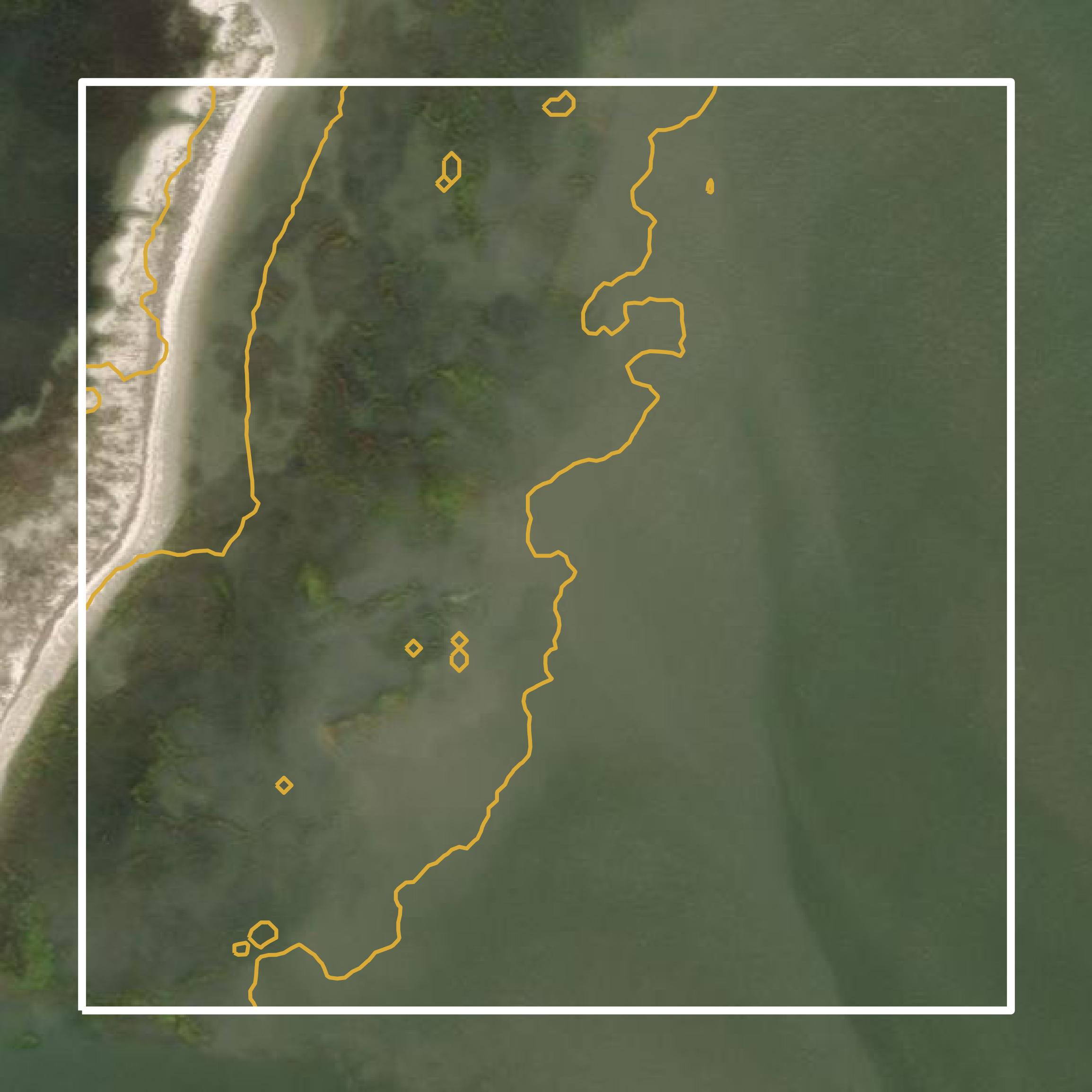 This image shows a contour map in Chatham County created using GIS data in Equator.
