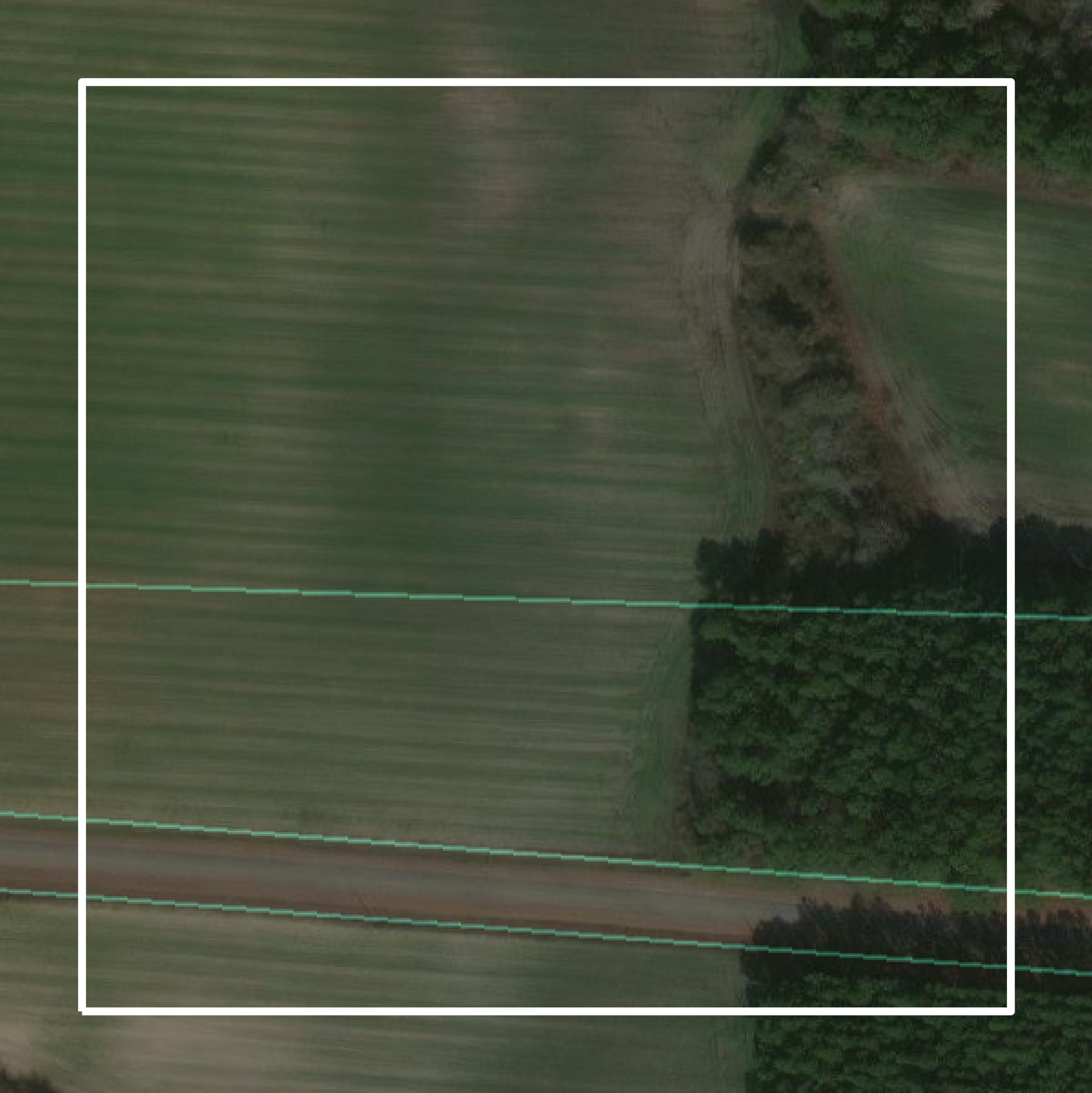 This image shows parcel and building data in Coffee County created using GIS data in Equator.