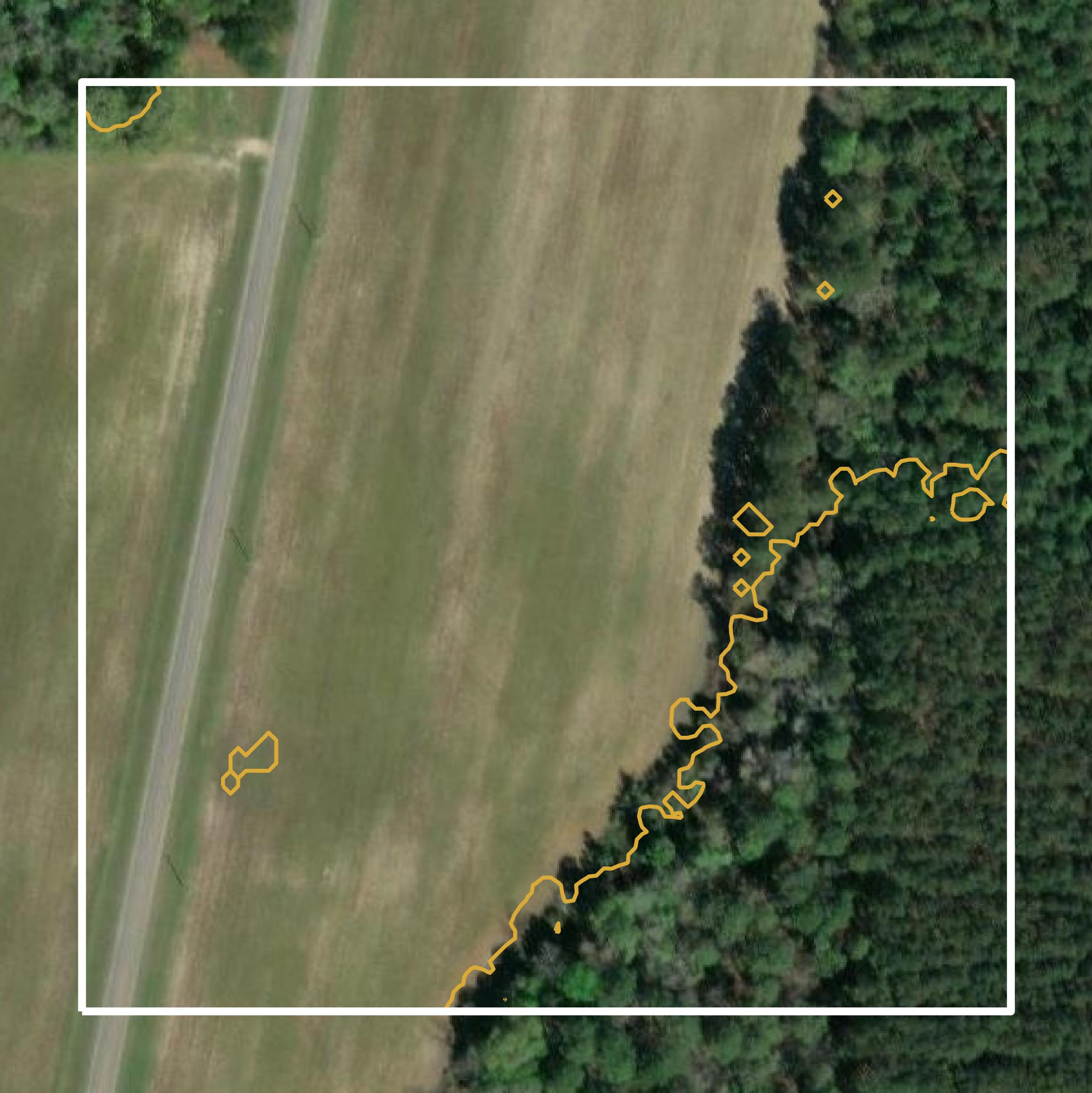 This image shows a contour map in Cook County created using GIS data in Equator.