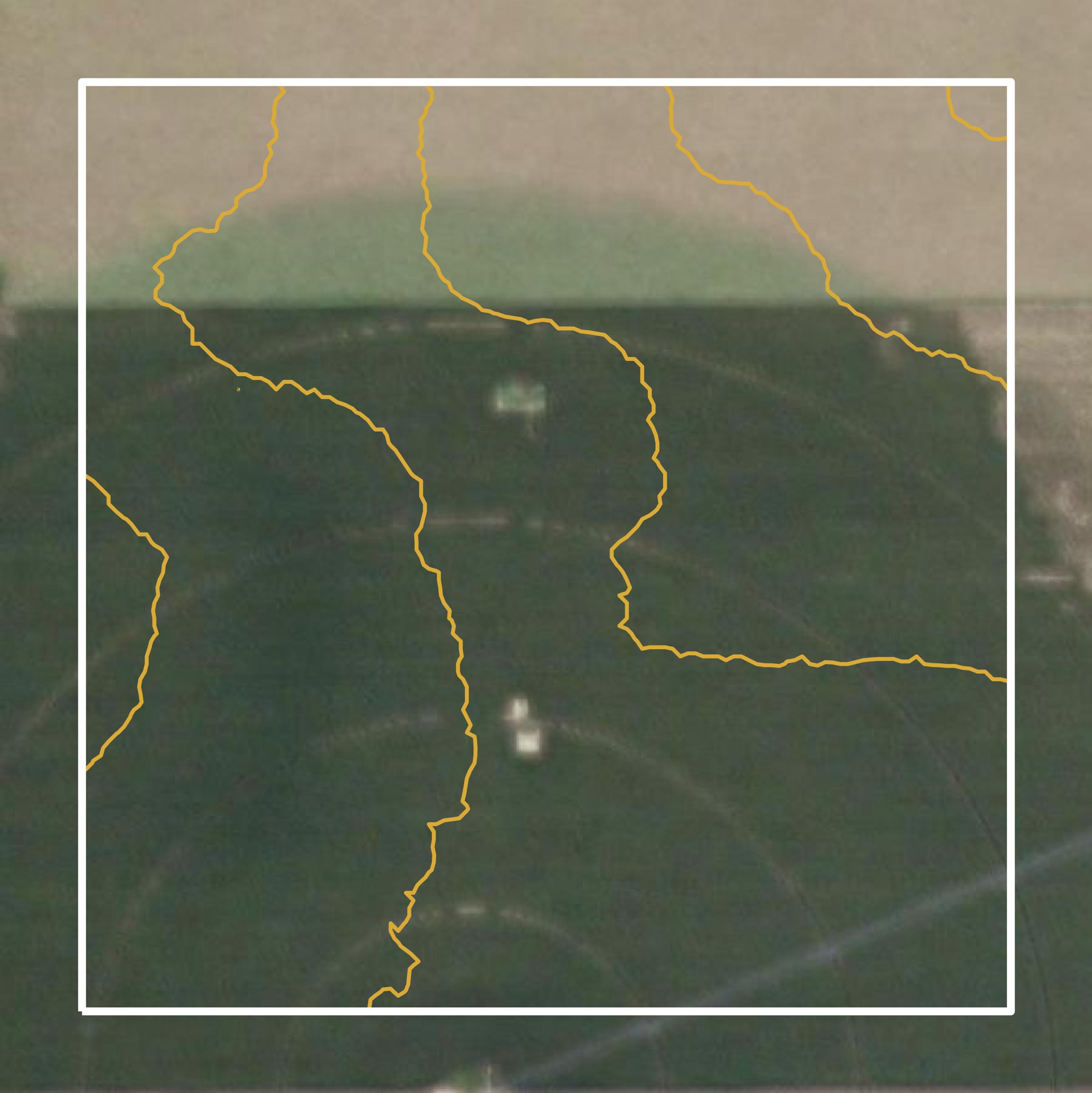 This image shows a contour map in Decatur County created using GIS data in Equator.