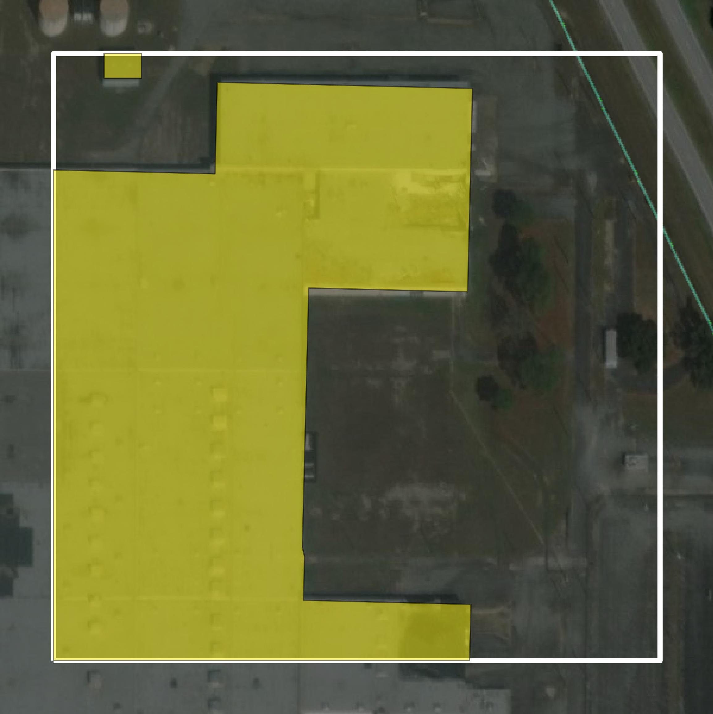 This image shows parcel and building data in Decatur County created using GIS data in Equator.