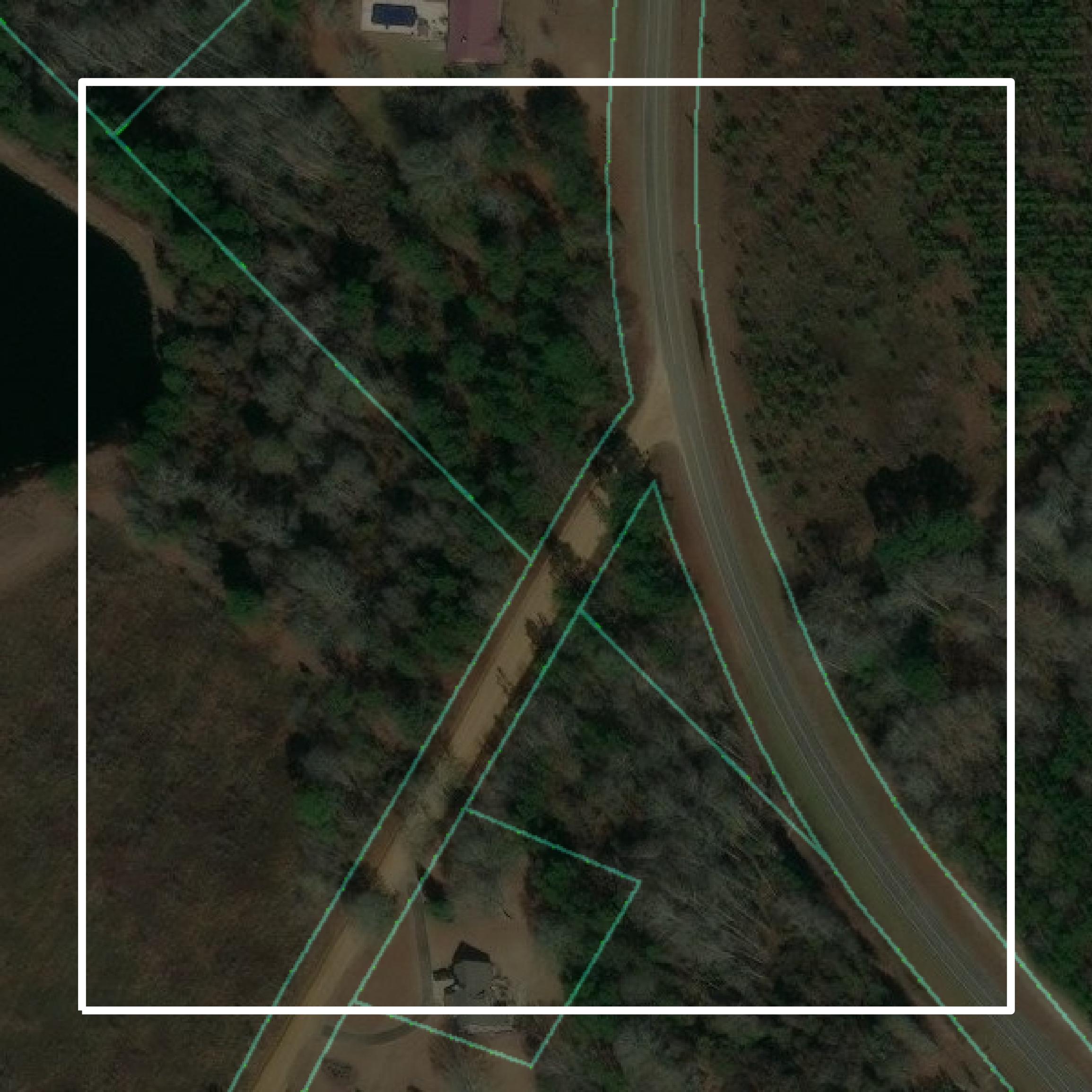 This image shows parcel and building data in Dodge County created using GIS data in Equator.