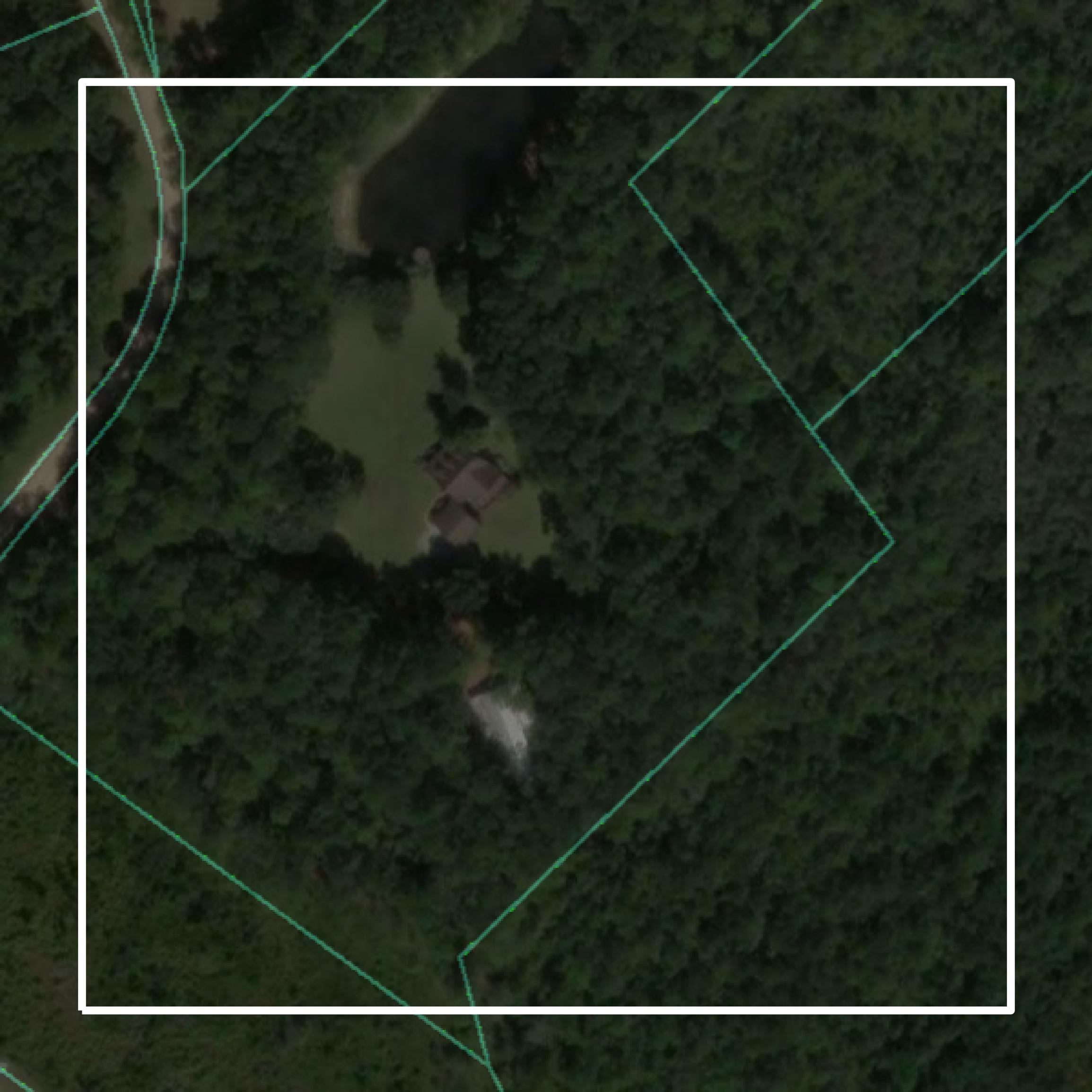 This image shows parcel and building data in Effingham County created using GIS data in Equator.