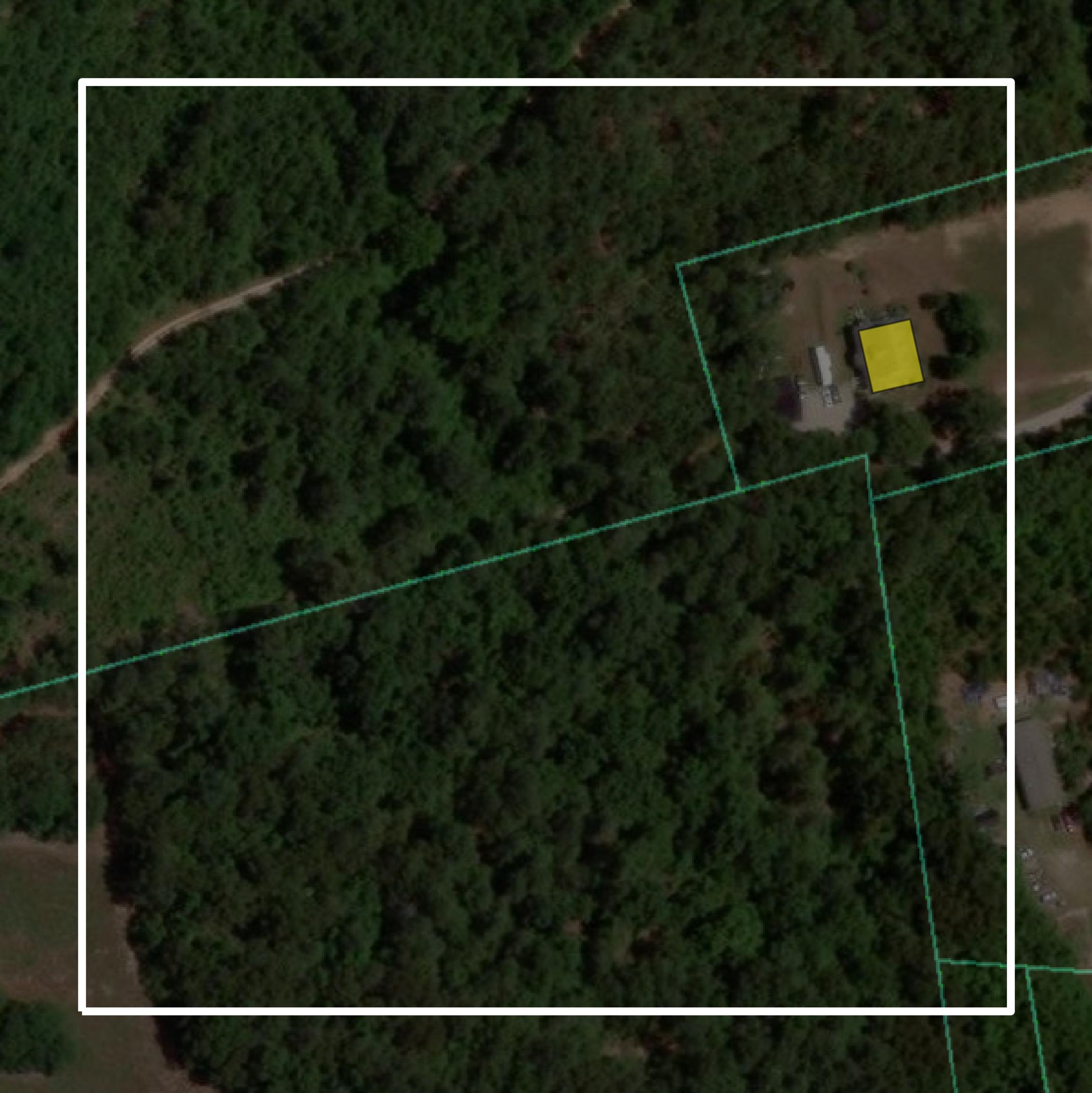 This image shows parcel and building data in Glascock County created using GIS data in Equator.
