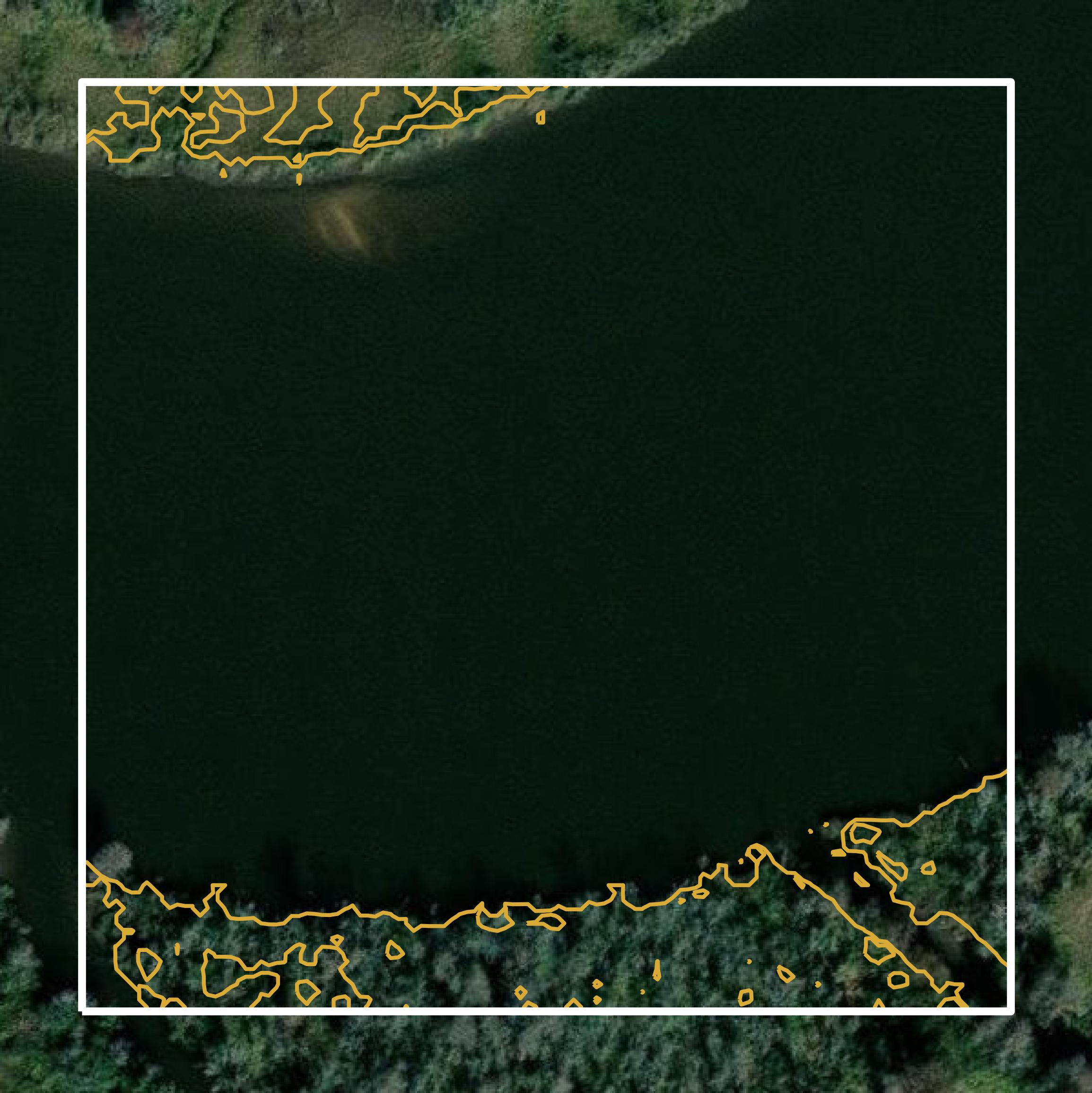 This image shows a contour map in Glynn County created using GIS data in Equator.