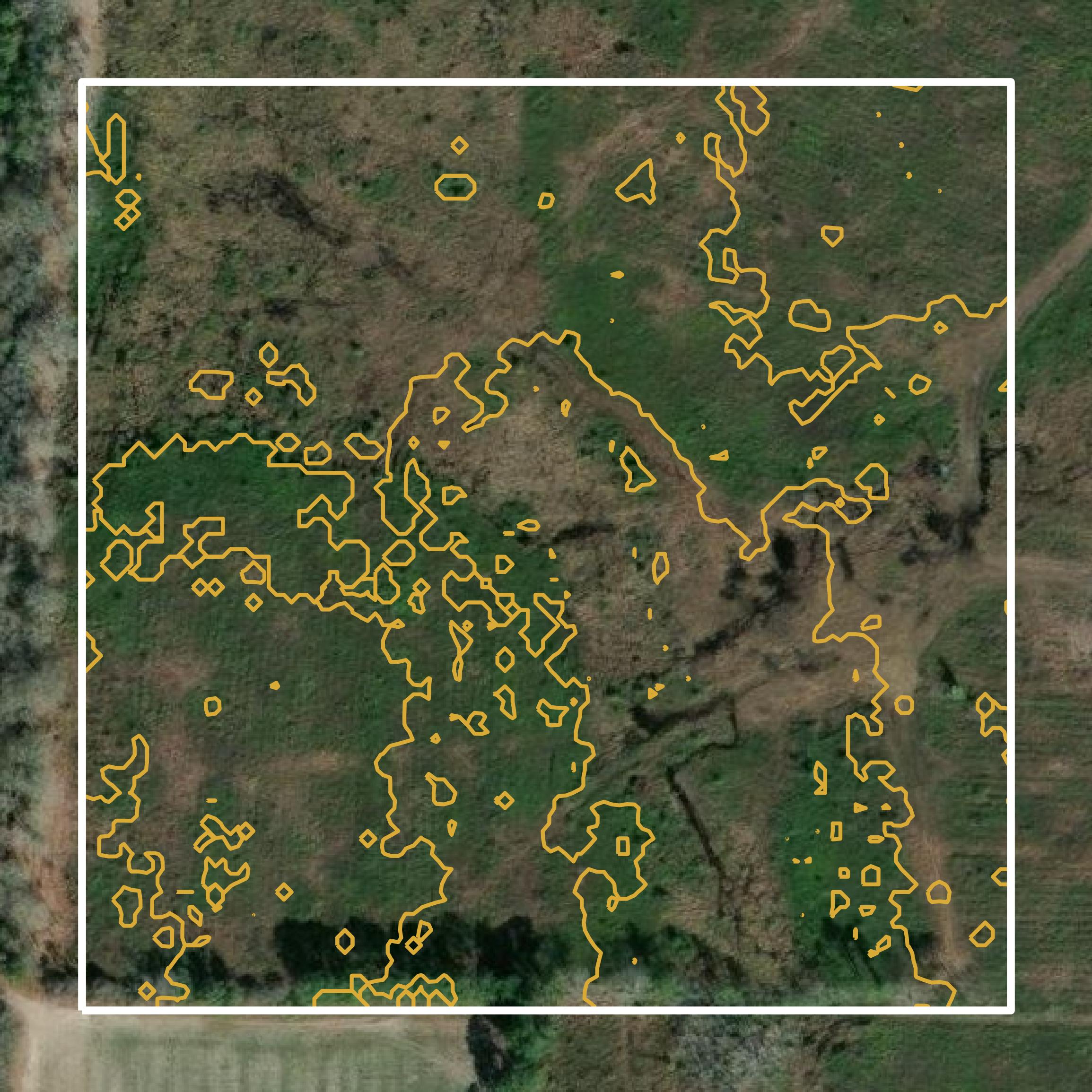 This image shows a contour map in Jeff Davis County created using GIS data in Equator.