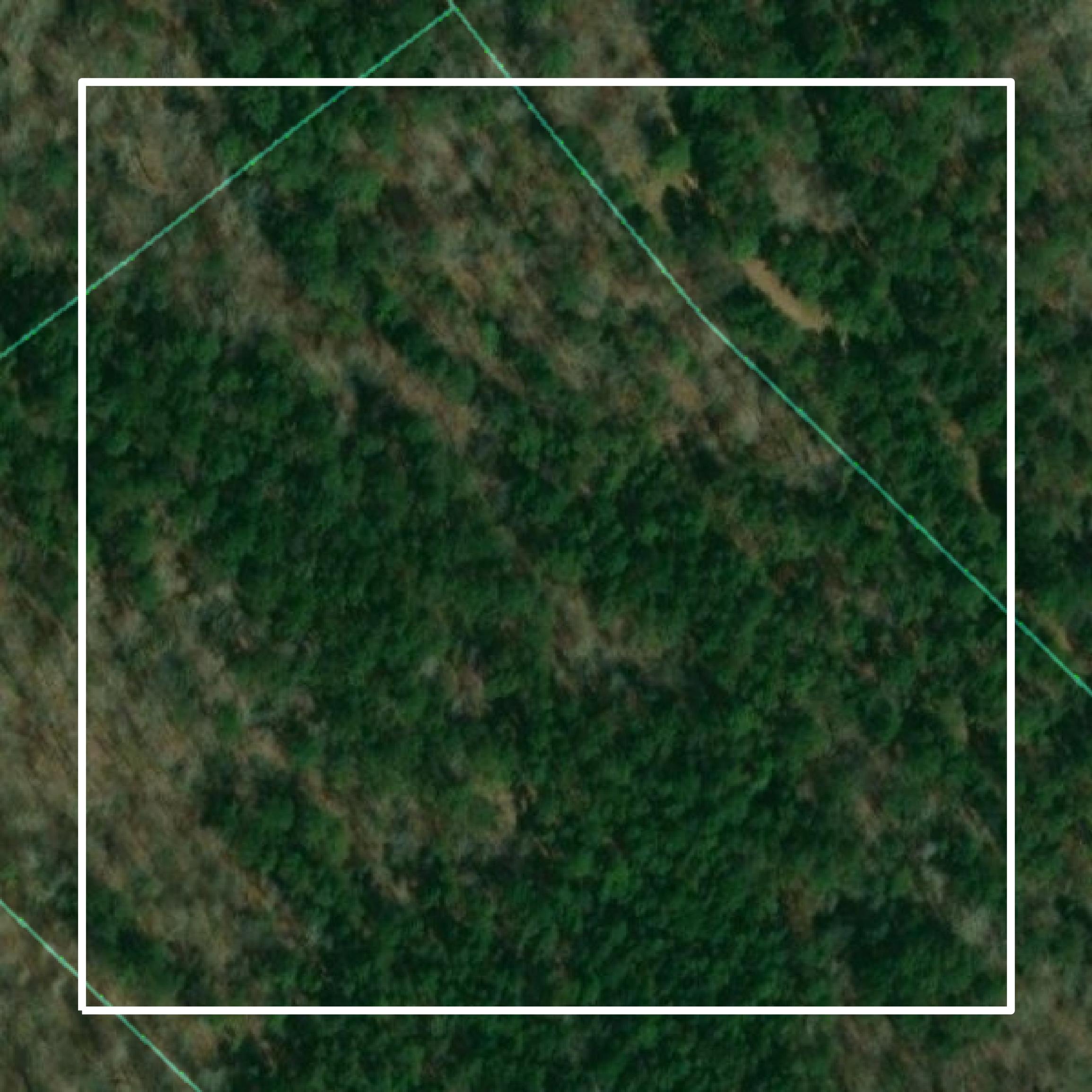 This image shows parcel and building data in Jones County created using GIS data in Equator.