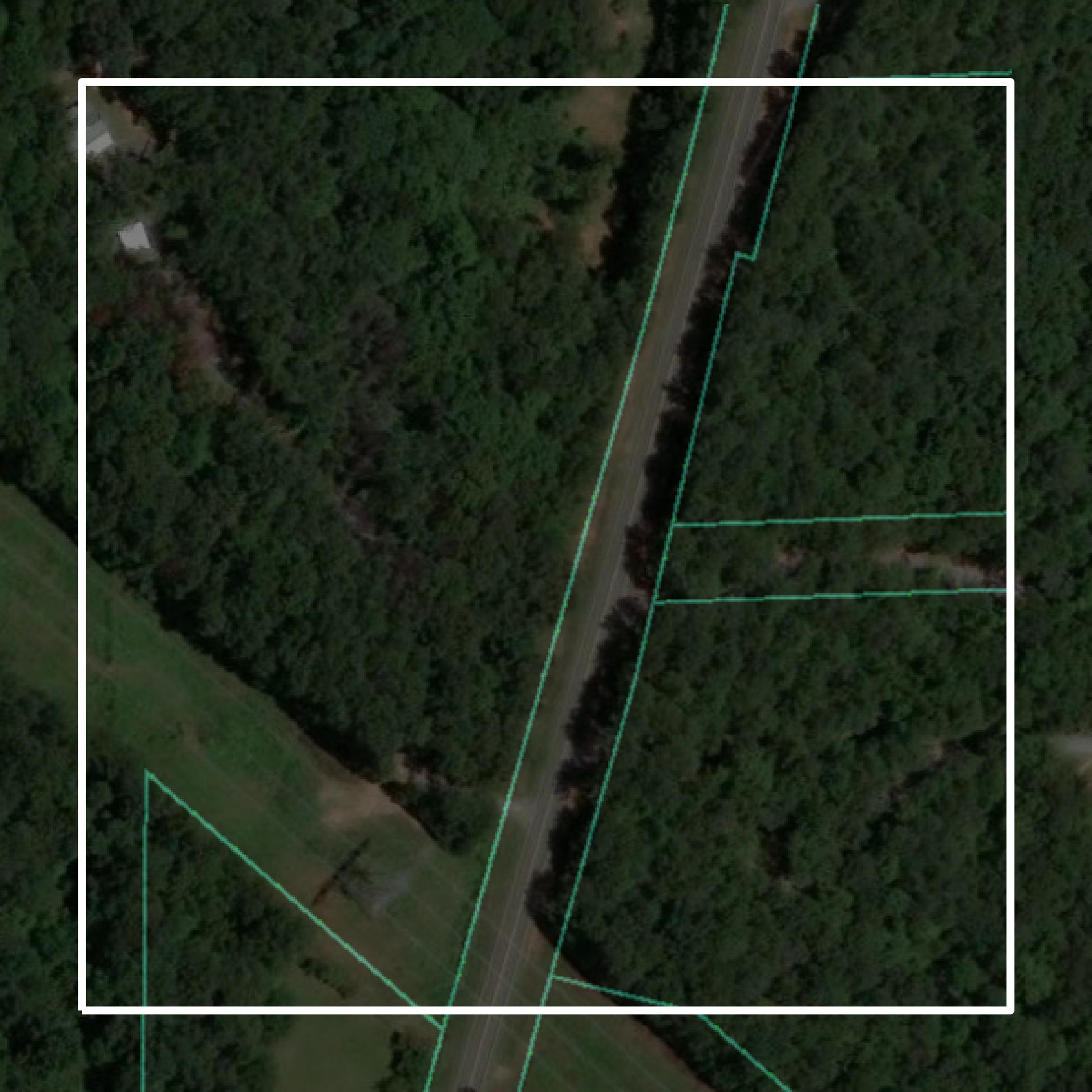 This image shows parcel and building data in Monroe County created using GIS data in Equator.