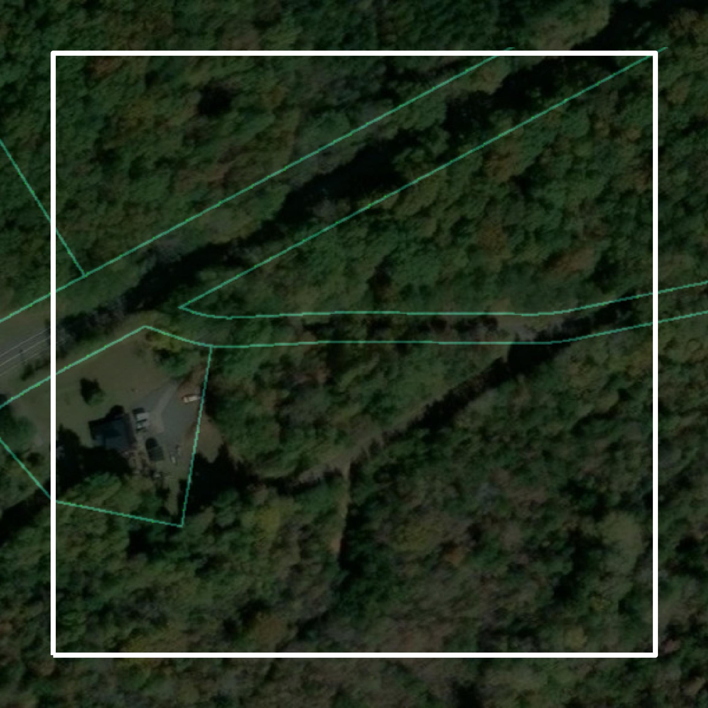 This image shows parcel and building data in Paulding County created using GIS data in Equator.
