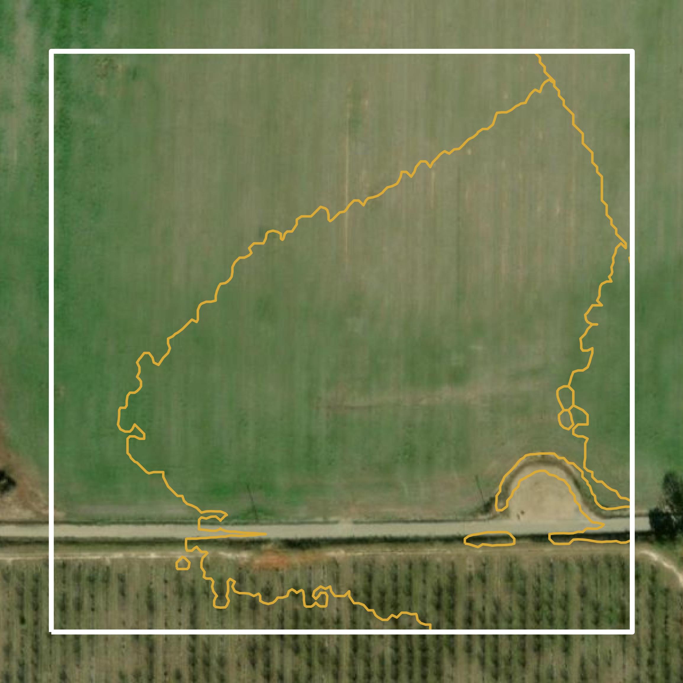 This image shows a contour map in Peach County created using GIS data in Equator.