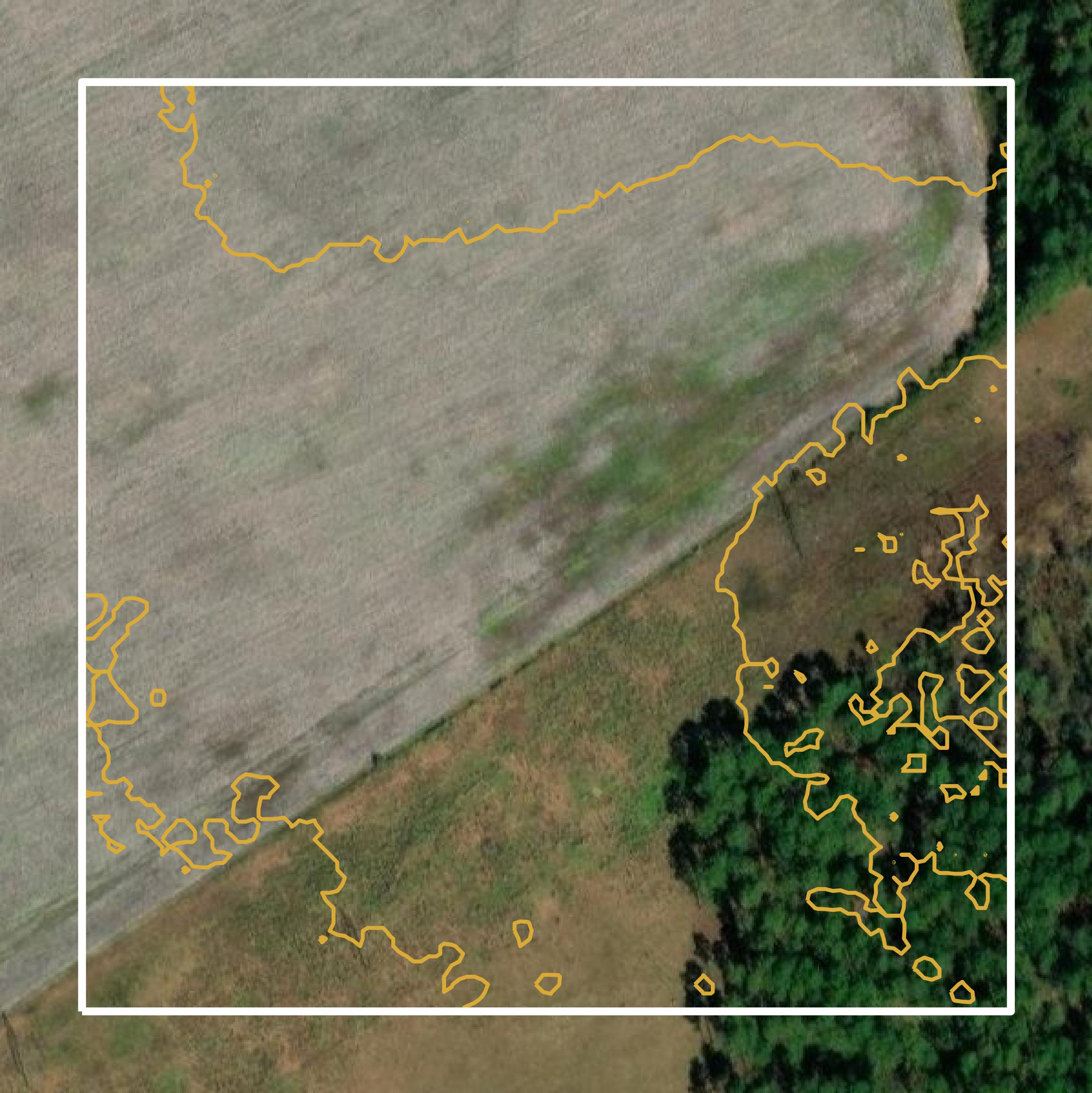 This image shows a contour map in Pierce County created using GIS data in Equator.
