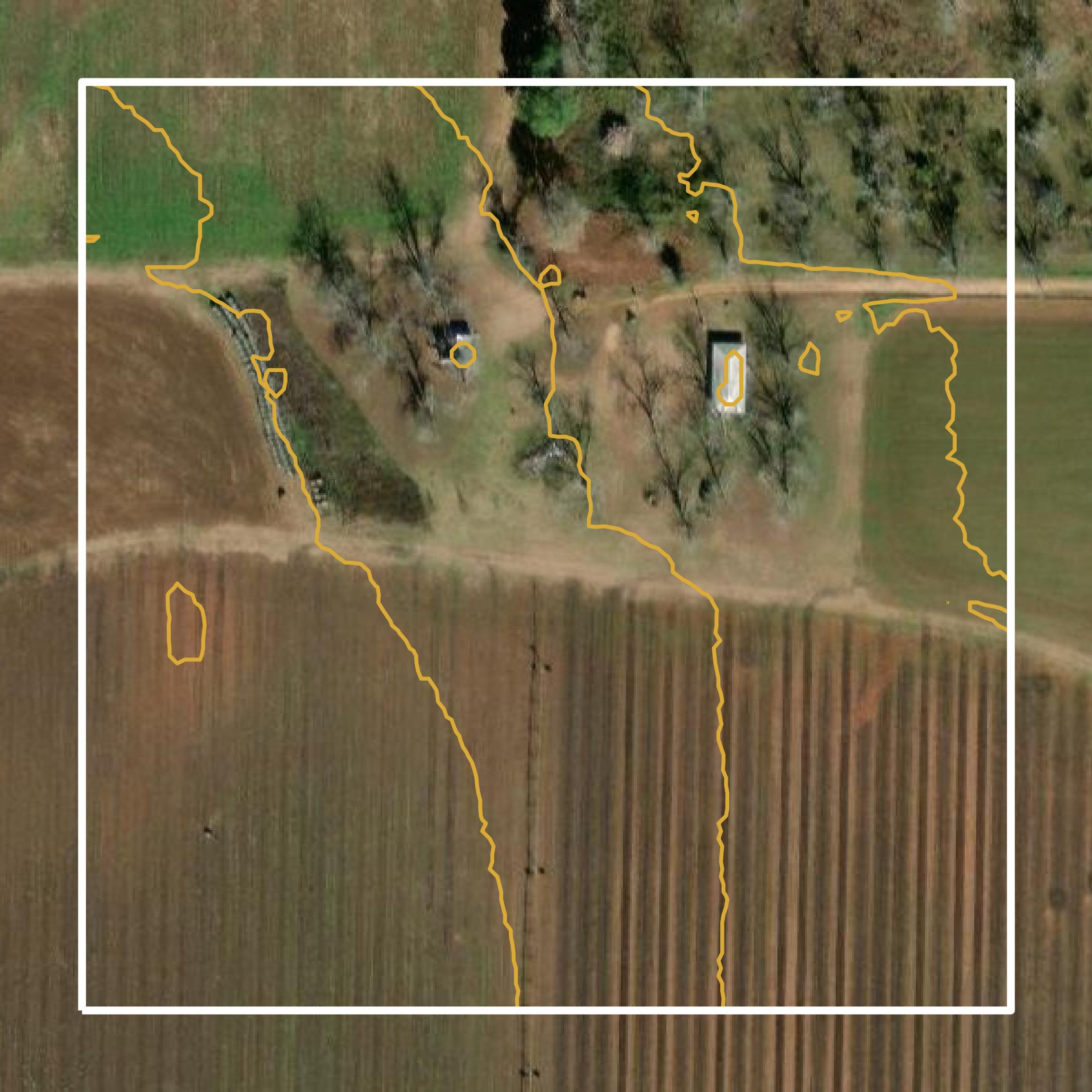 This image shows a contour map in Randolph County created using GIS data in Equator.