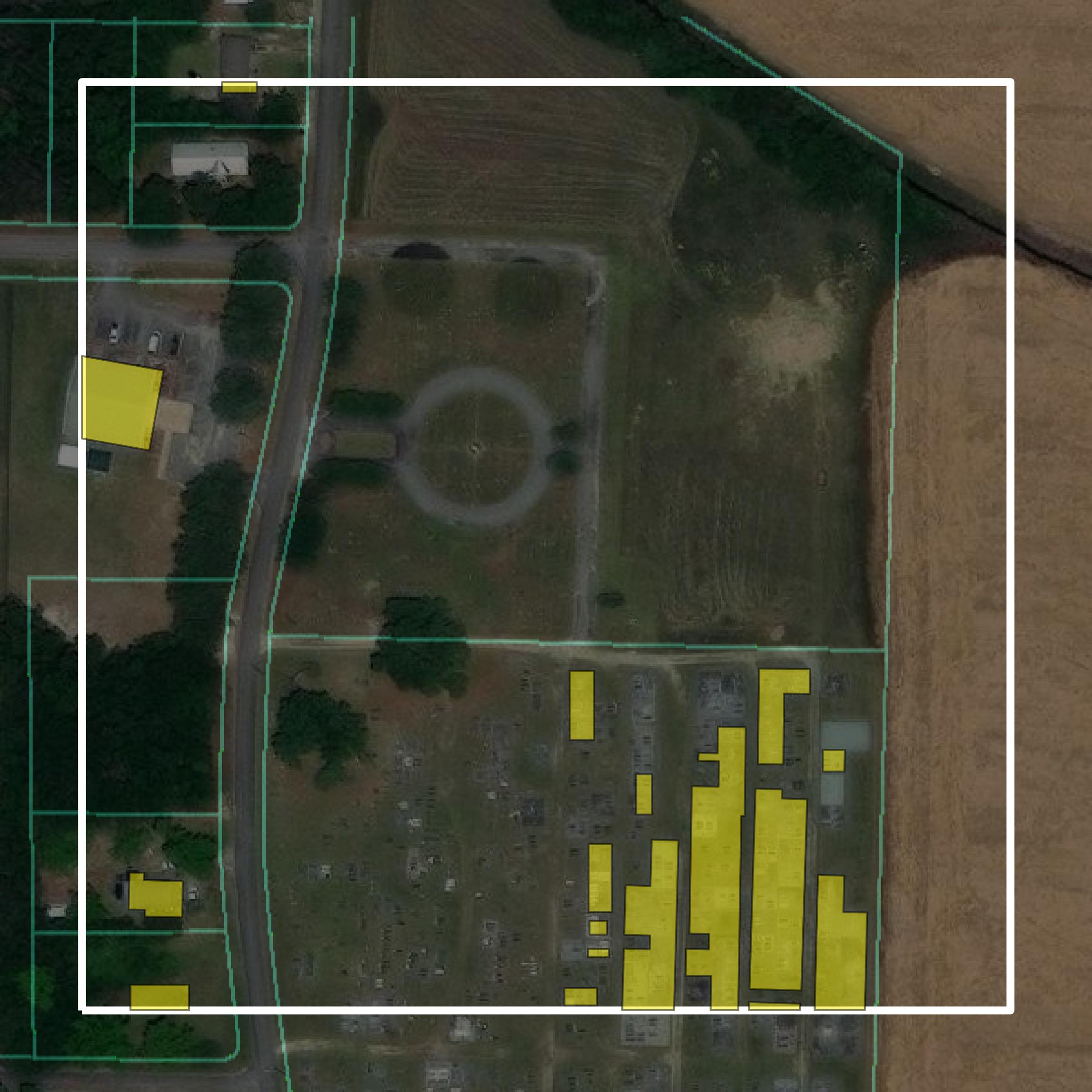 This image shows parcel and building data in Seminole County created using GIS data in Equator.