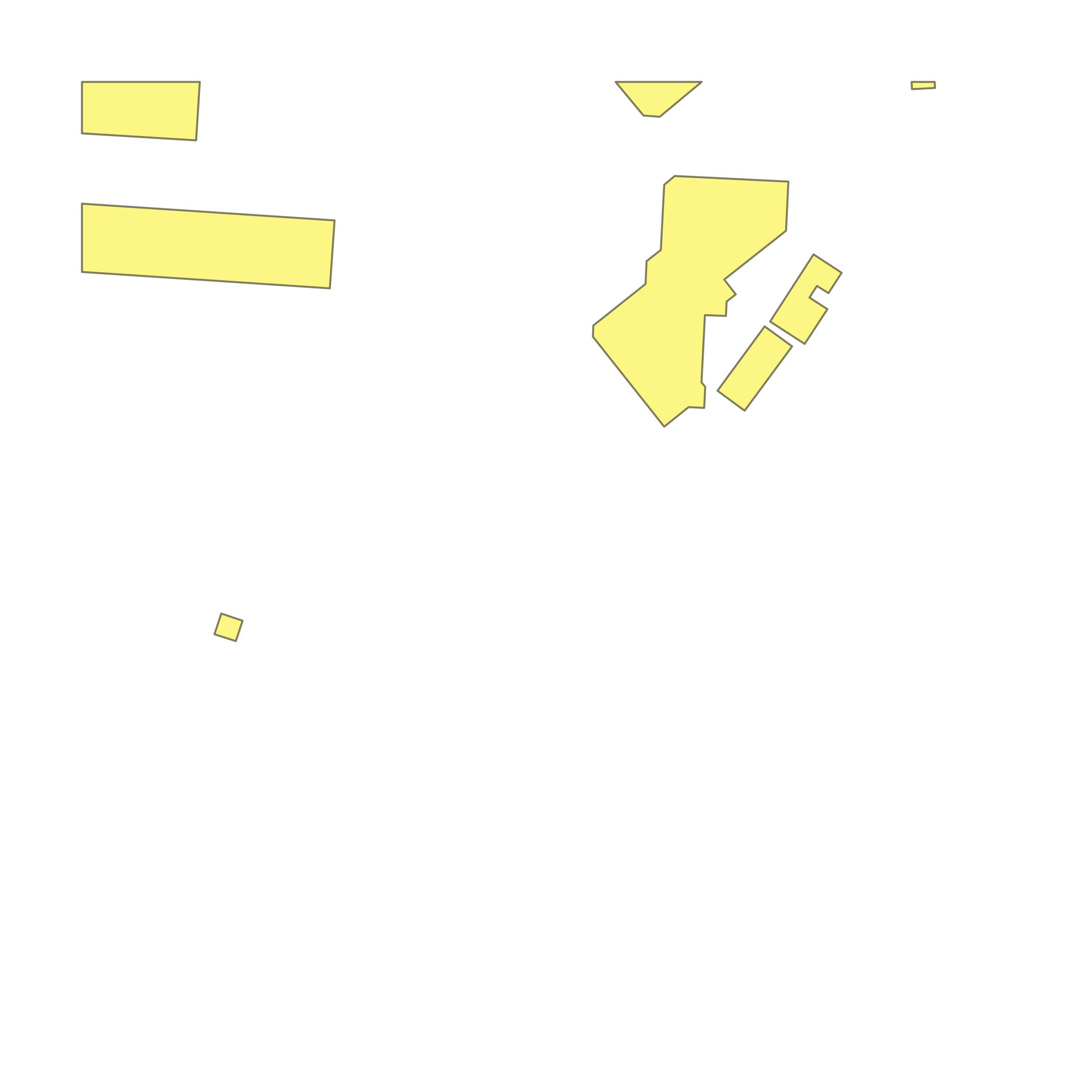 This image shows parcel and building data in Tattnall County created using GIS data in Equator.