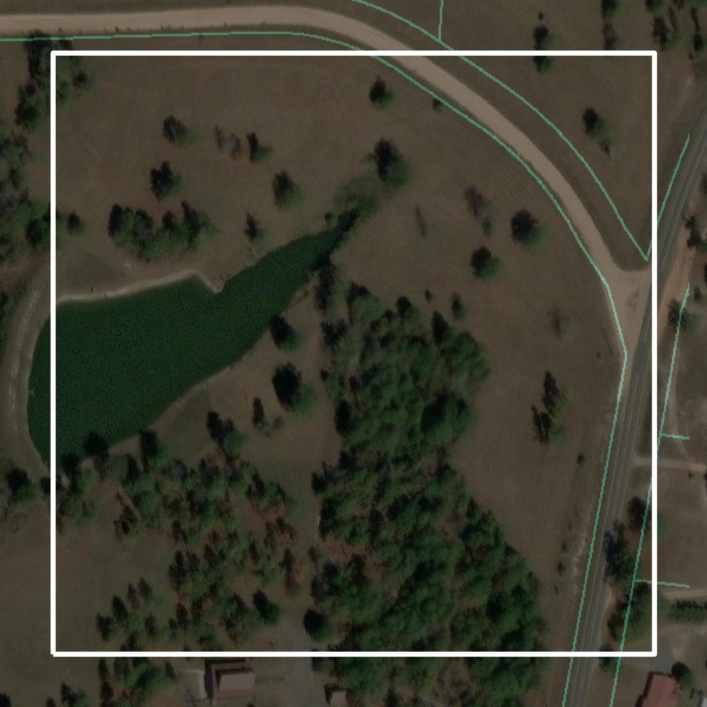 This image shows parcel and building data in Taylor County created using GIS data in Equator.
