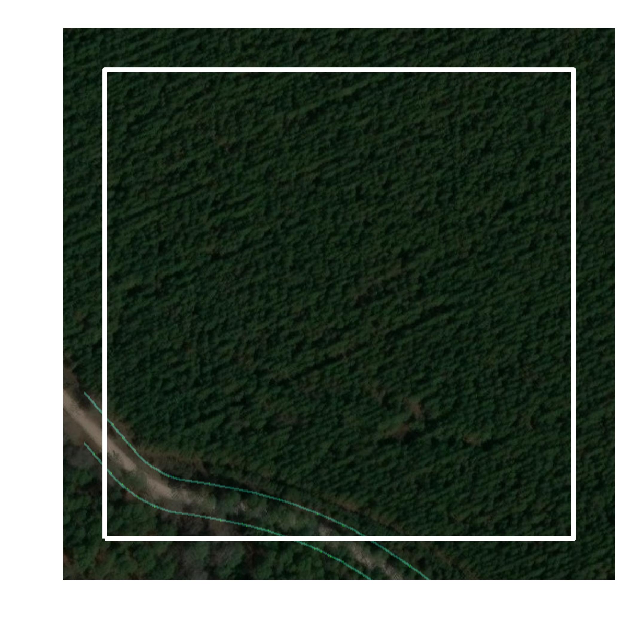 This image shows parcel and building data in Terrell County created using GIS data in Equator.