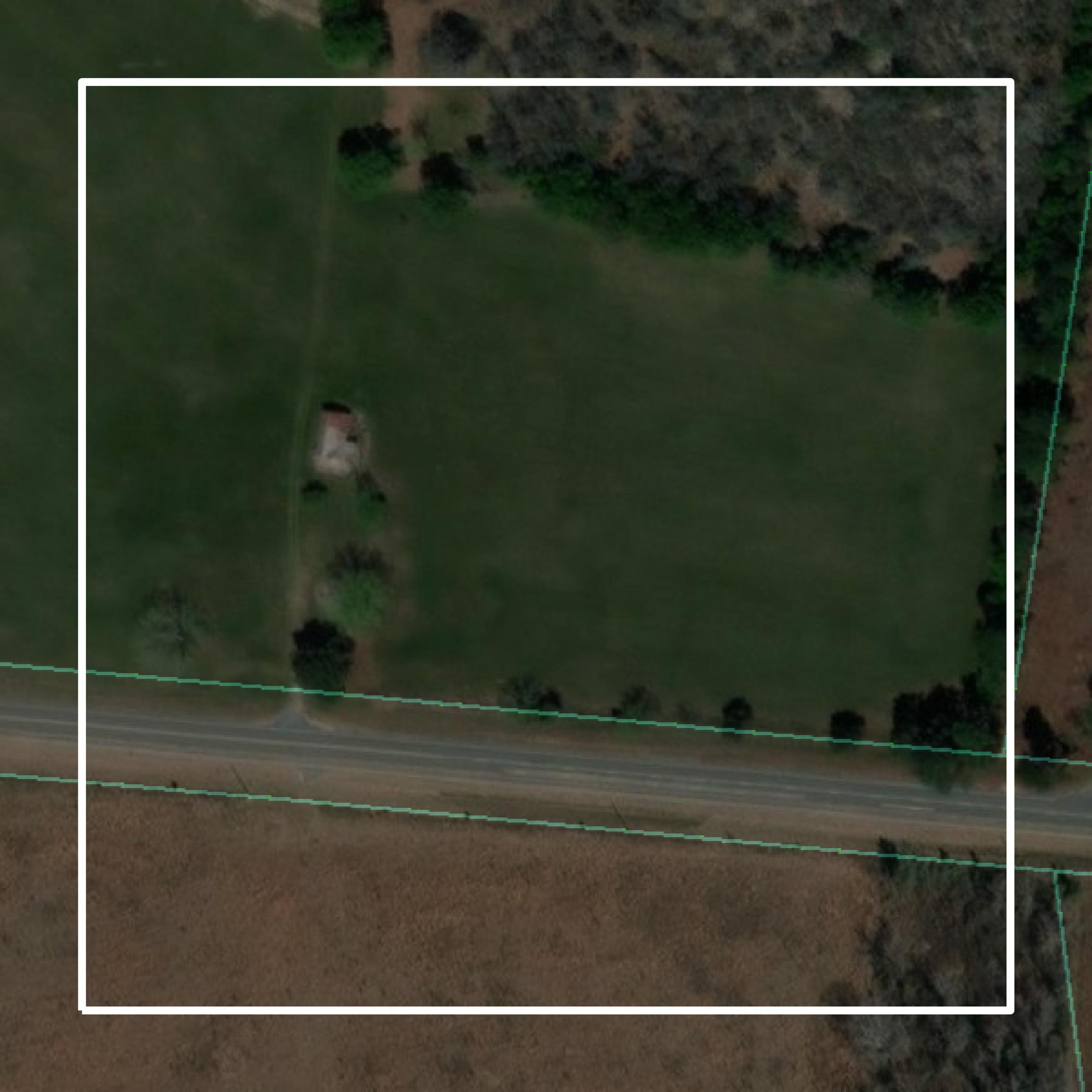 This image shows parcel and building data in Treutlen County created using GIS data in Equator.