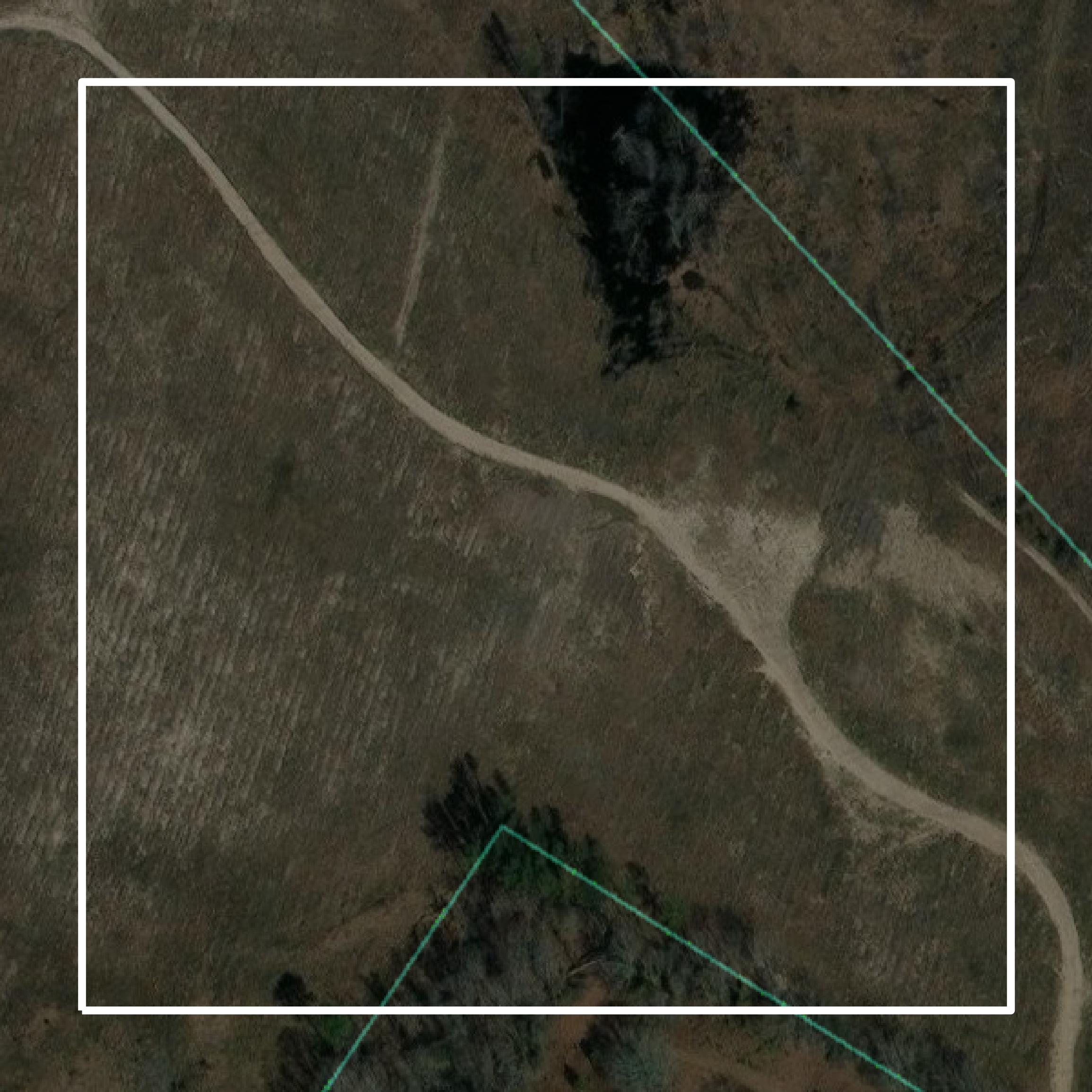 This image shows parcel and building data in Treutlen County created using GIS data in Equator.