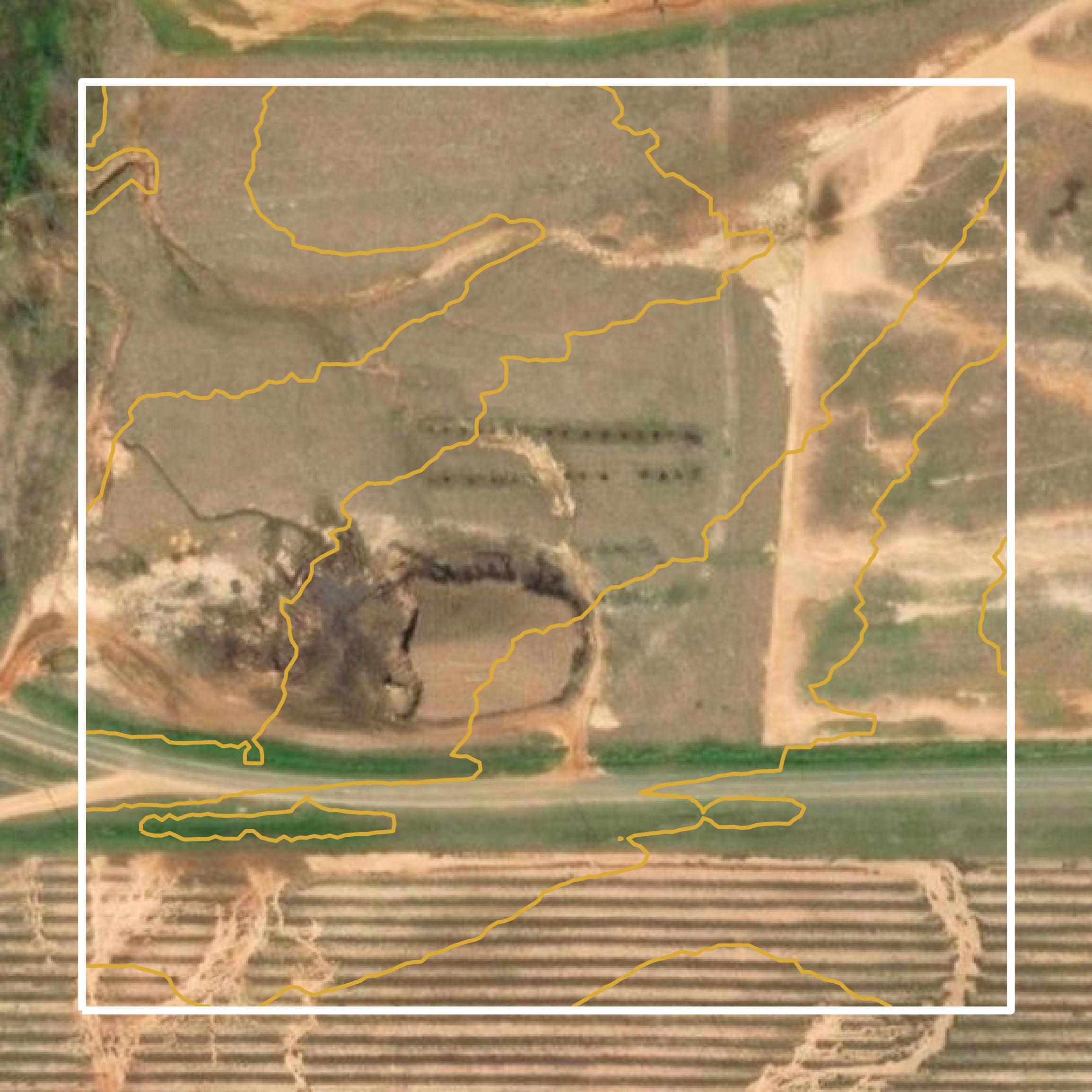 This image shows a contour map in Webster County created using GIS data in Equator.