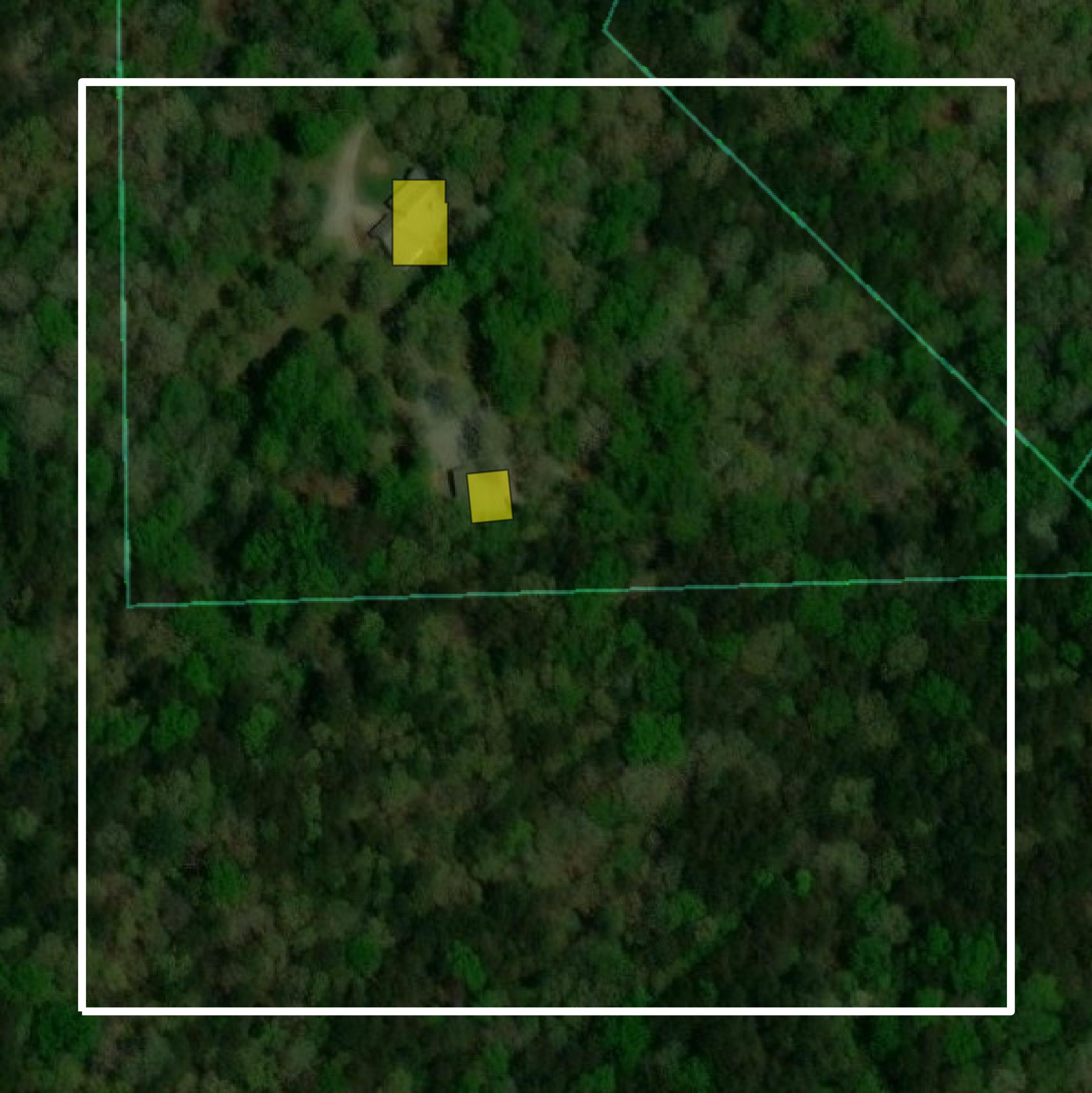 This image shows parcel and building data in White County created using GIS data in Equator.