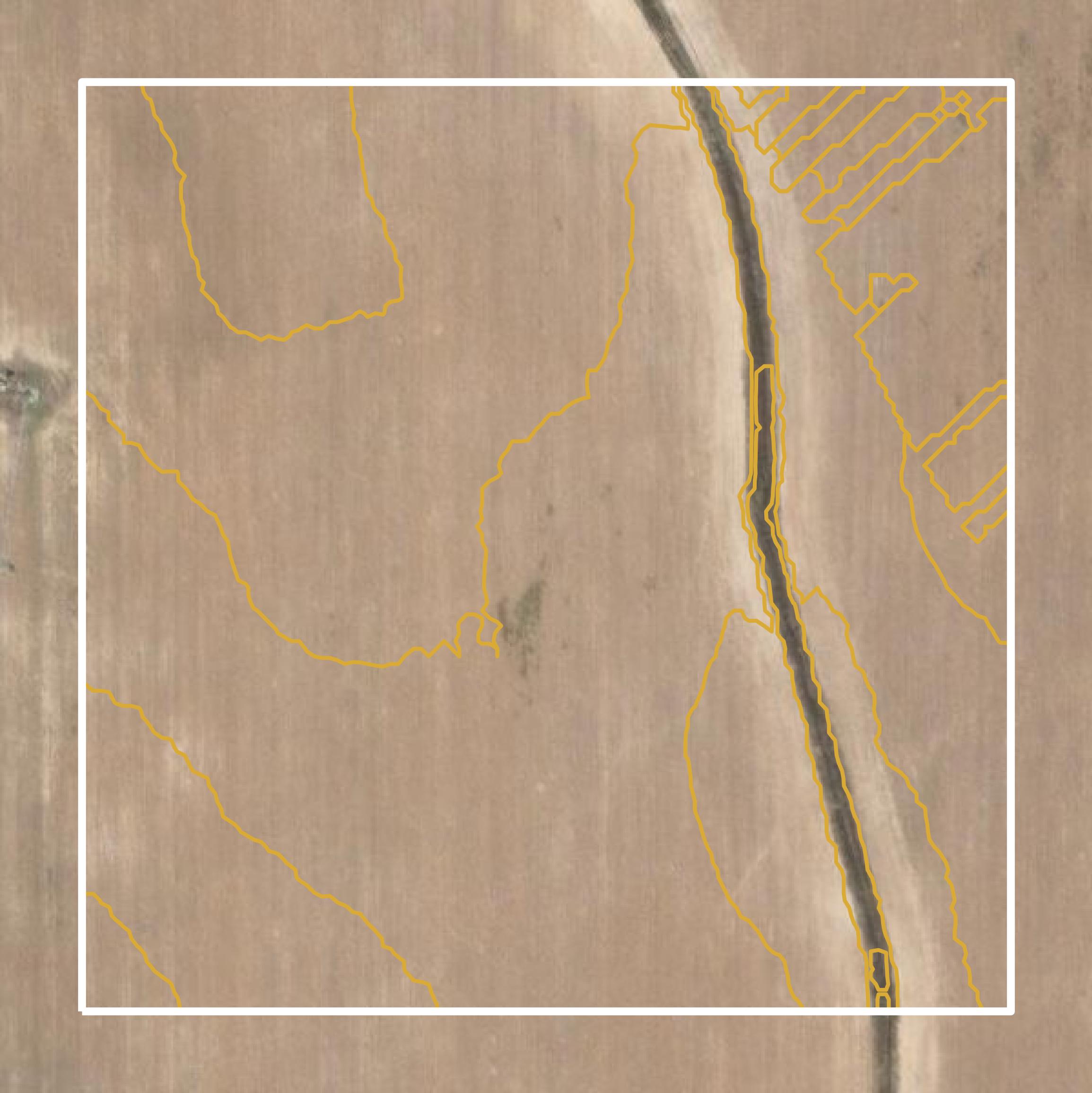 This image shows a contour map in Wilcox County created using GIS data in Equator.