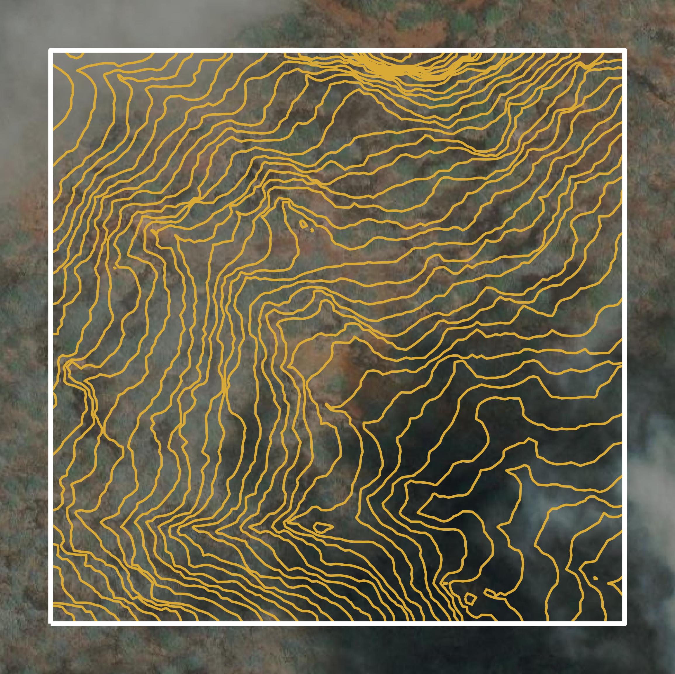 This image shows a contour map in Maui County created using GIS data in Equator.