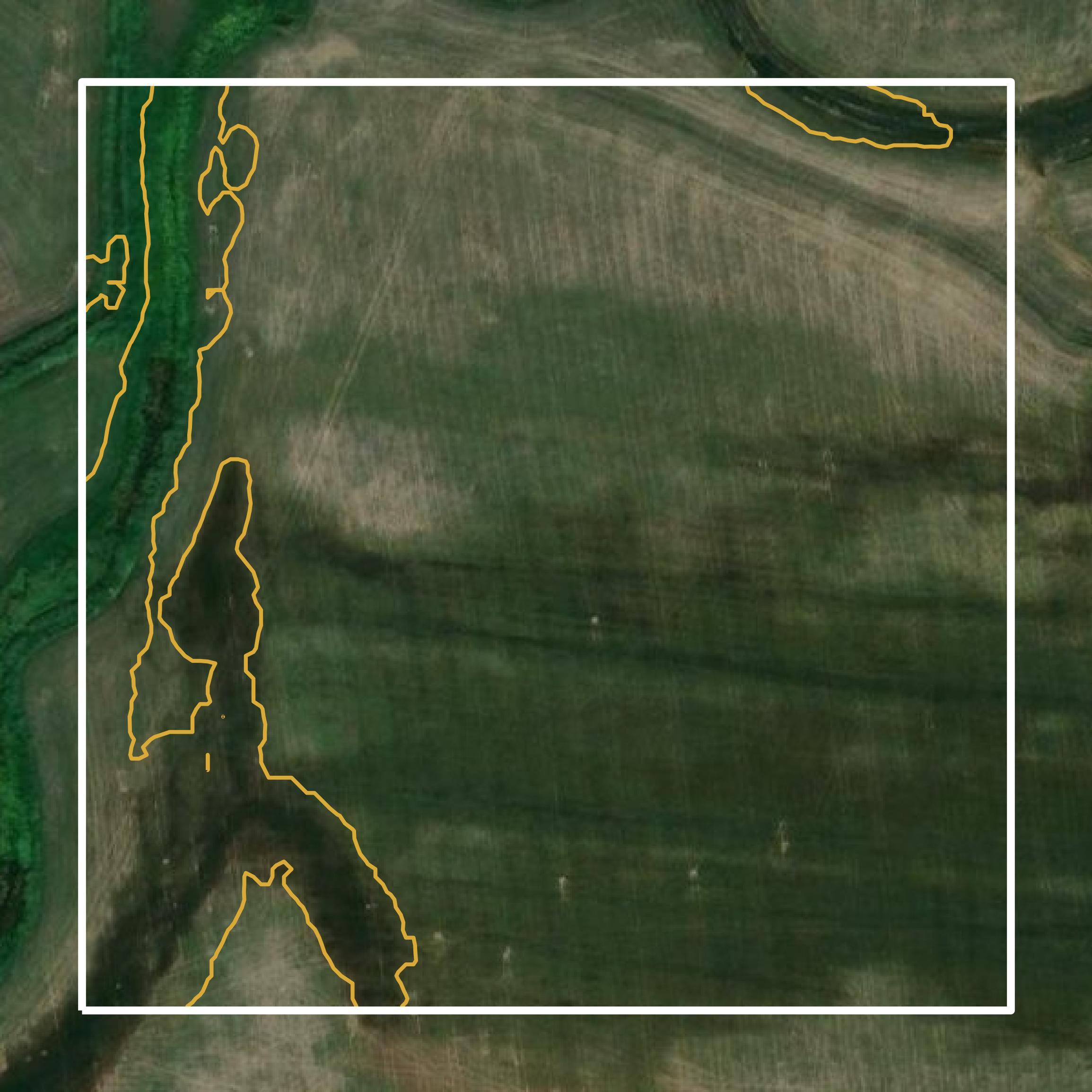 This image shows a contour map in Bear Lake County created using GIS data in Equator.