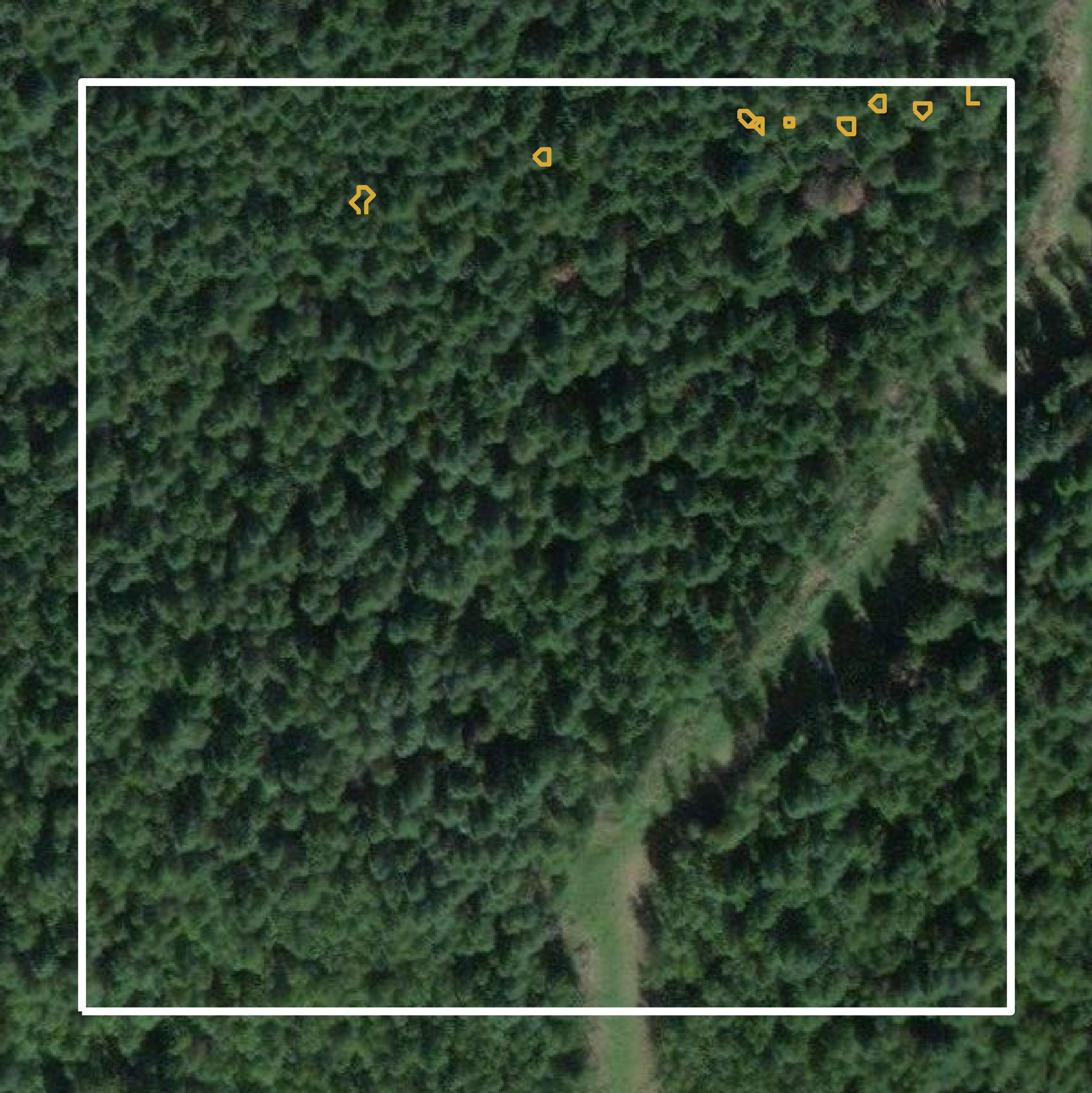 This image shows a contour map in Benewah County created using GIS data in Equator.
