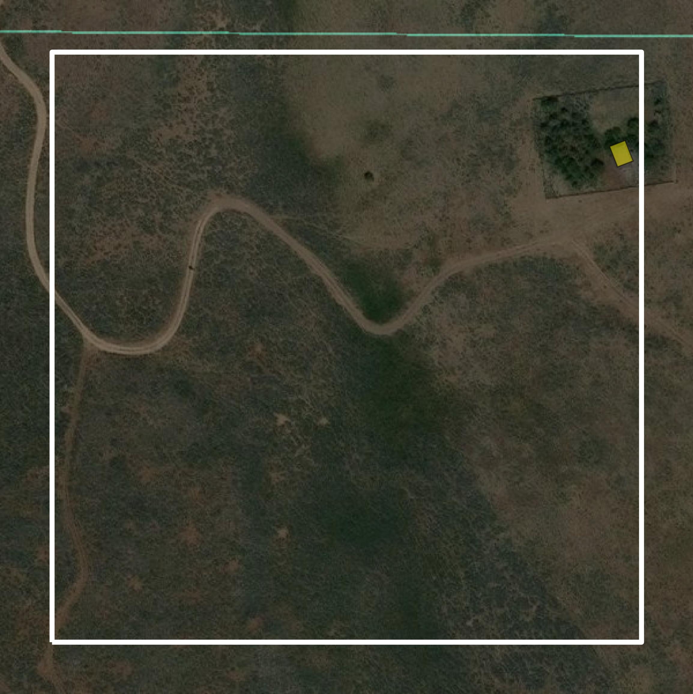 This image shows parcel and building data in Camas County created using GIS data in Equator.