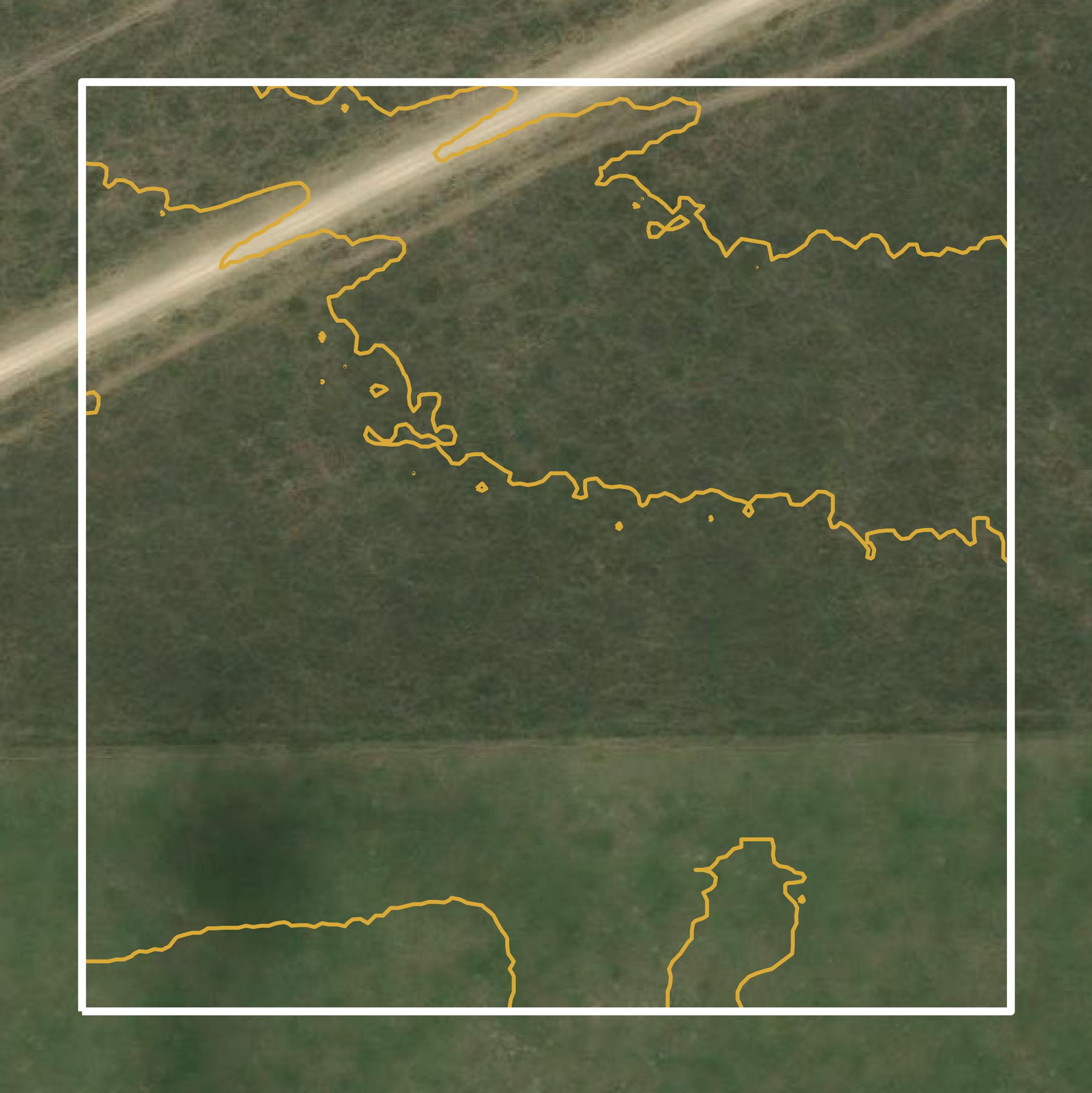 This image shows a contour map in Caribou County created using GIS data in Equator.