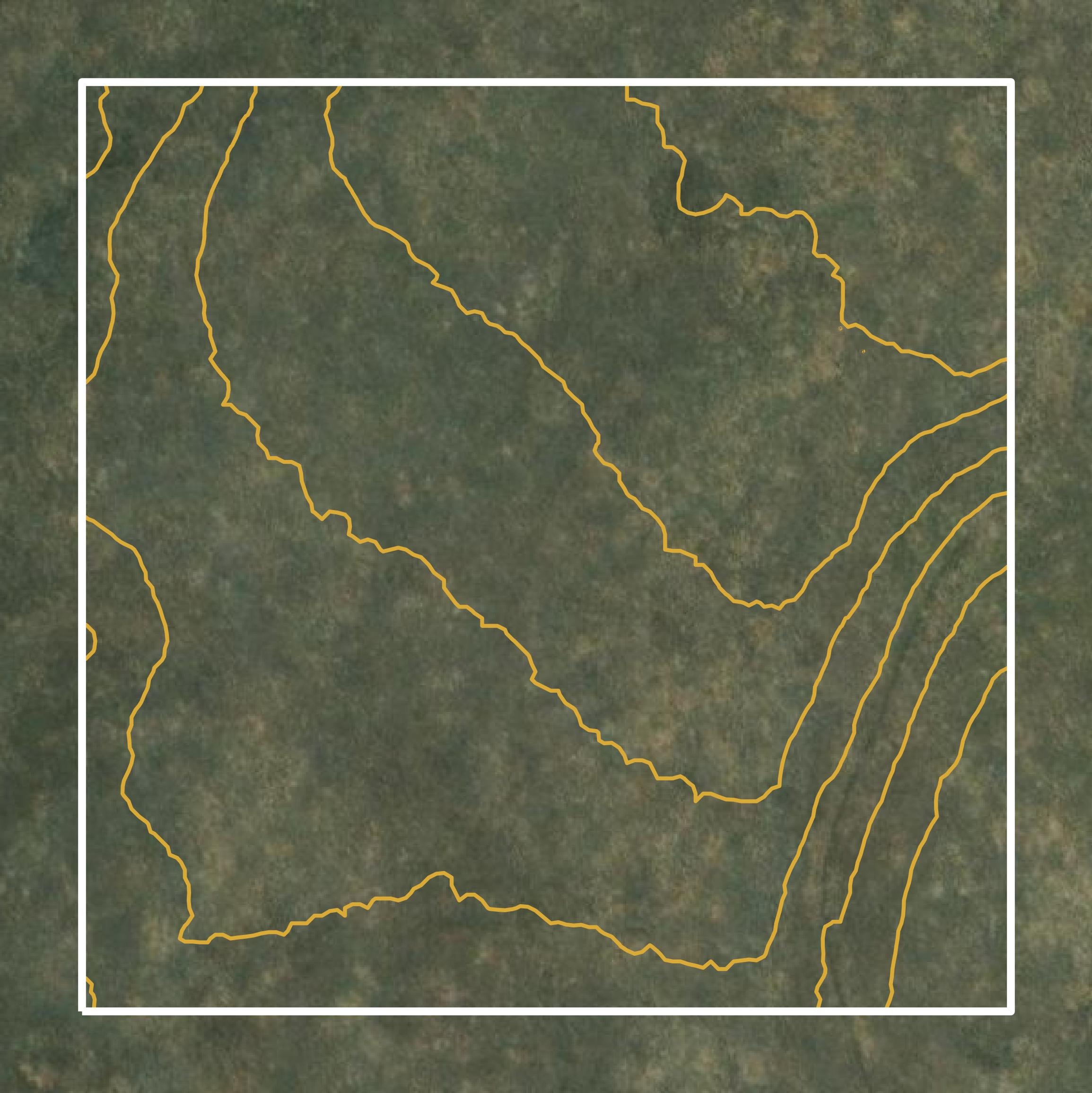 This image shows a contour map in Clark County created using GIS data in Equator.