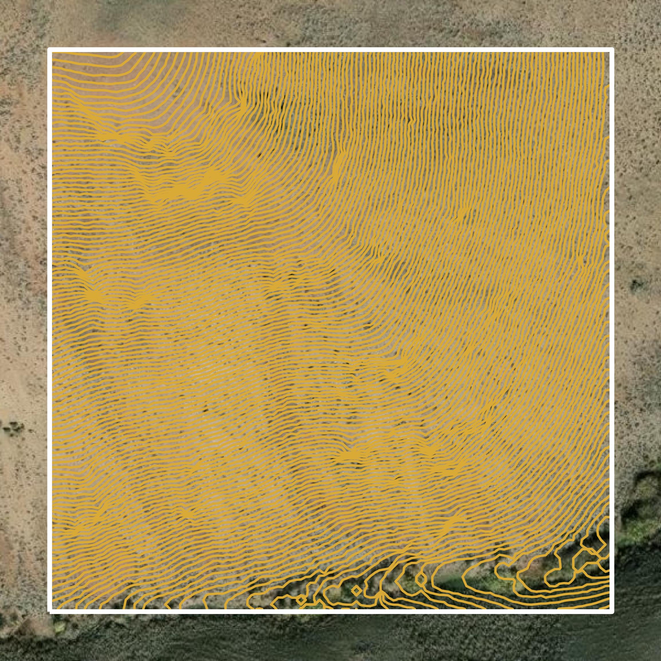 This image shows a contour map in Custer County created using GIS data in Equator.