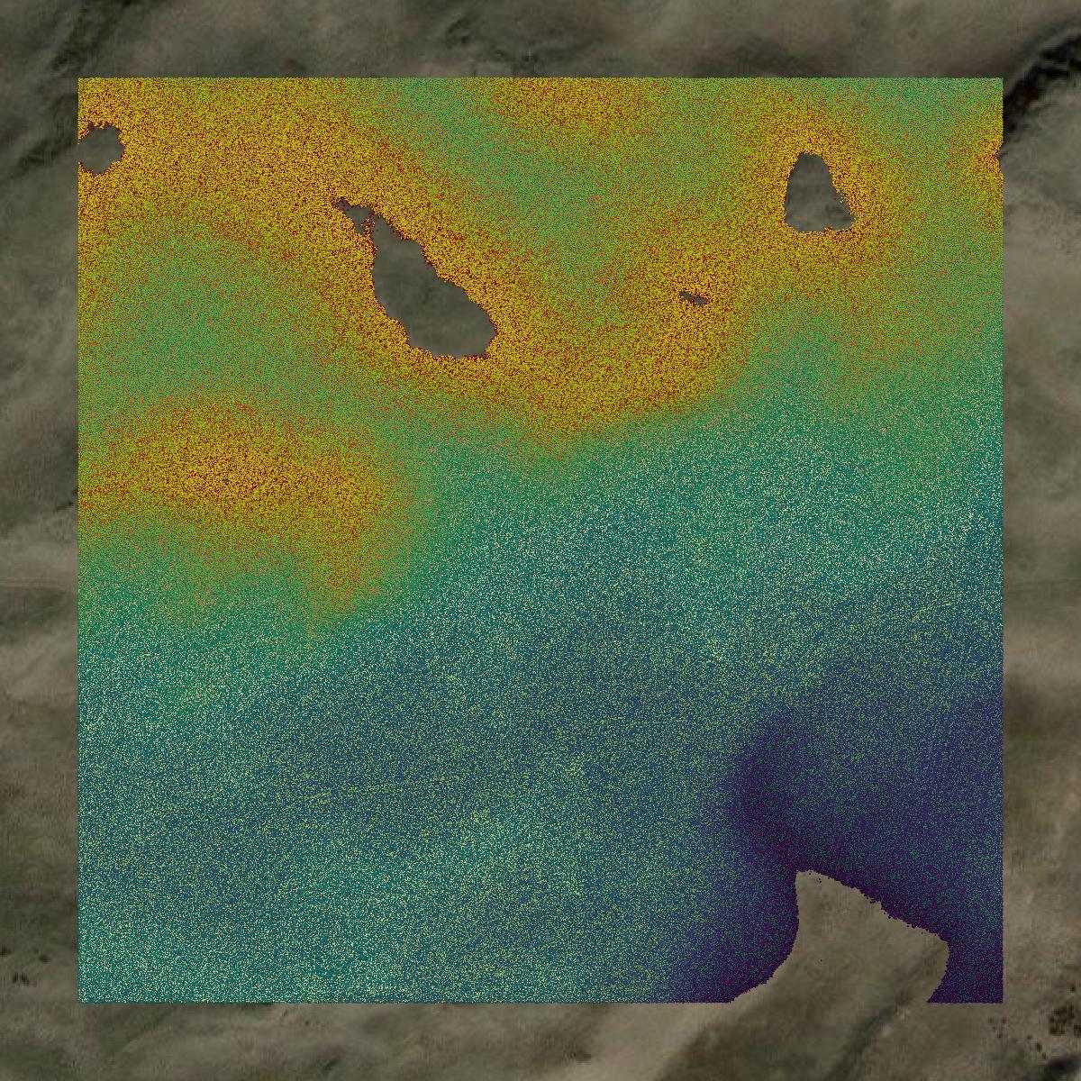 This image shows a LiDAR point cloud in Gooding County created using GIS data in Equator.