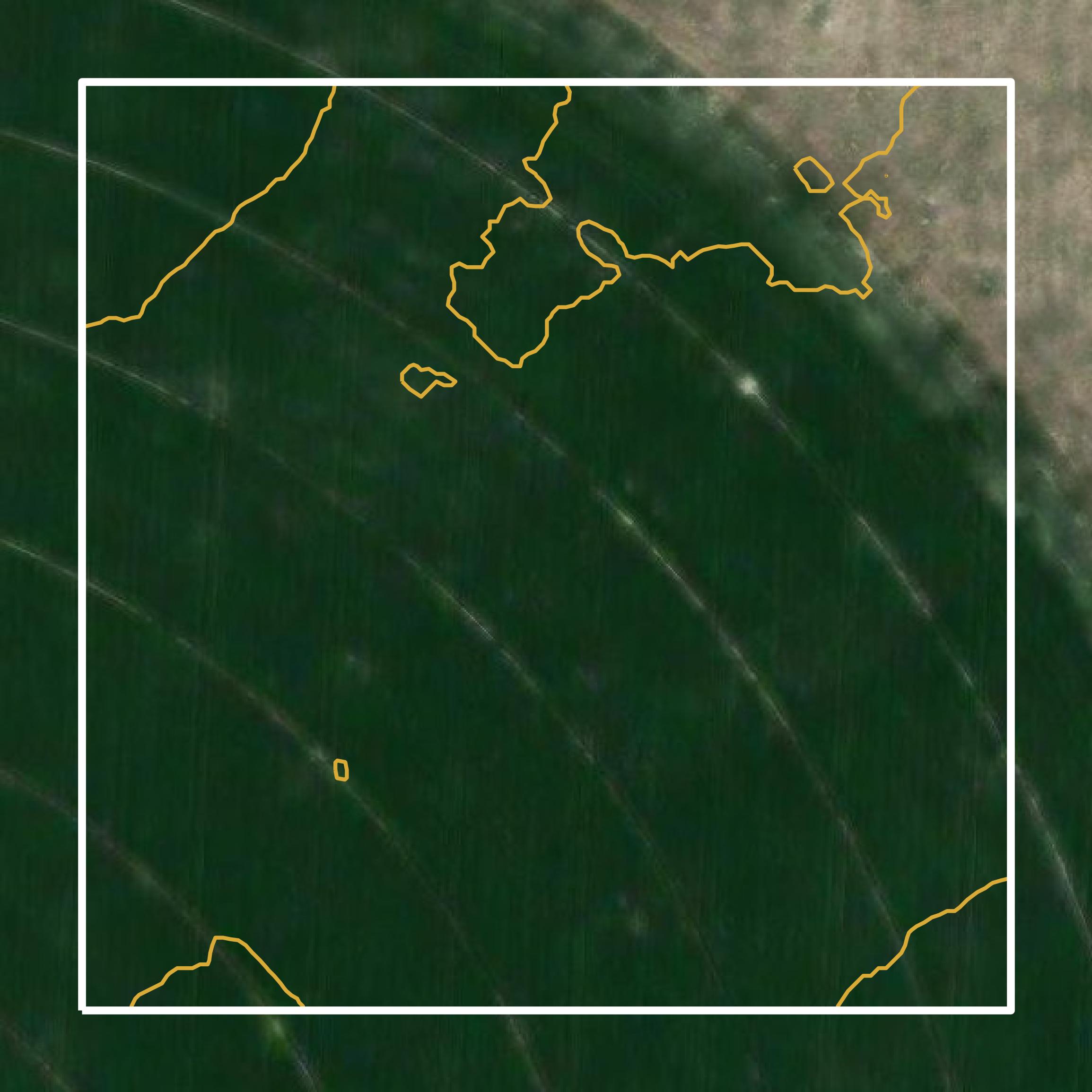 This image shows a contour map in Jefferson County created using GIS data in Equator.