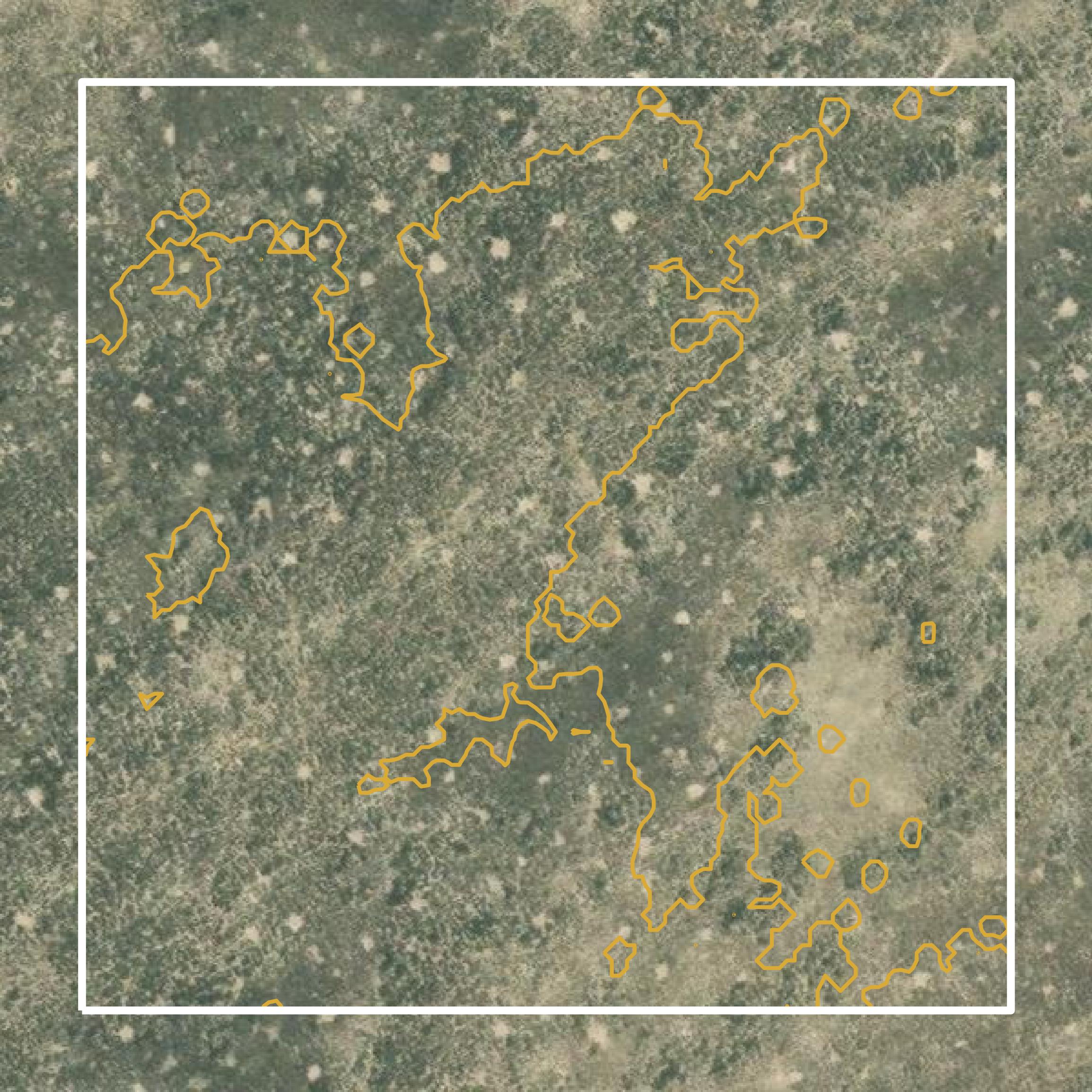 This image shows a contour map in Jefferson County created using GIS data in Equator.