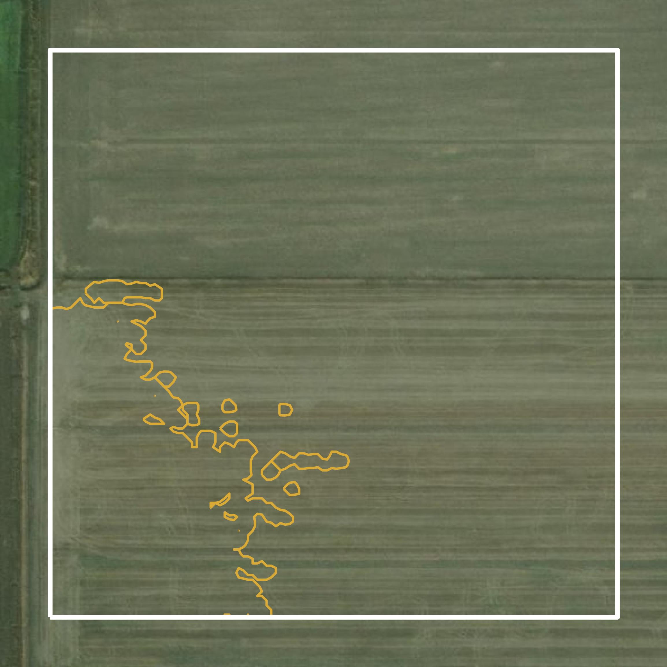 This image shows a contour map in Madison County created using GIS data in Equator.