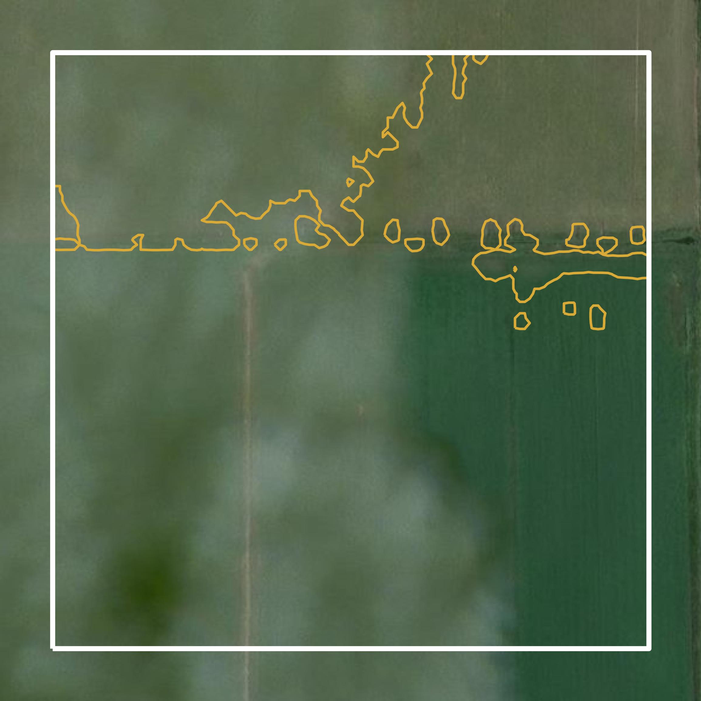 This image shows a contour map in Madison County created using GIS data in Equator.