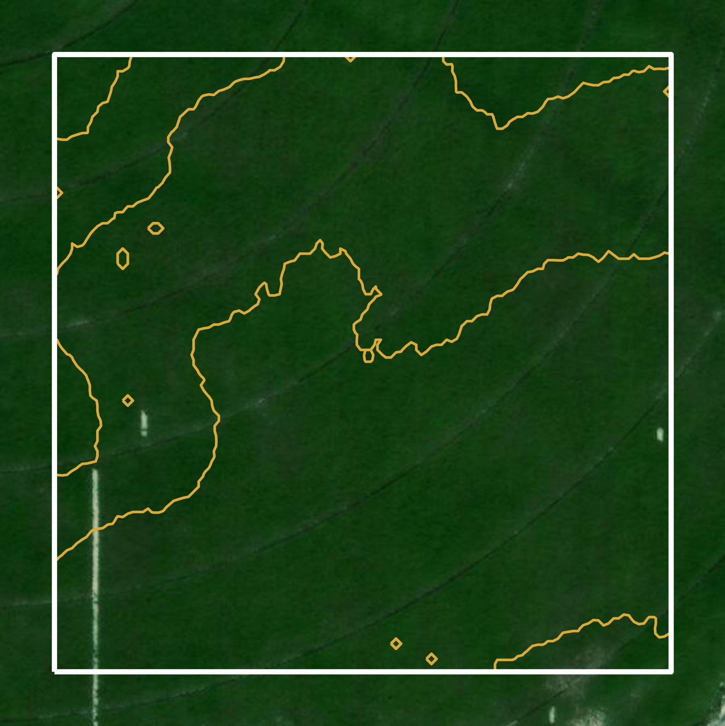 This image shows a contour map in Minidoka County created using GIS data in Equator.
