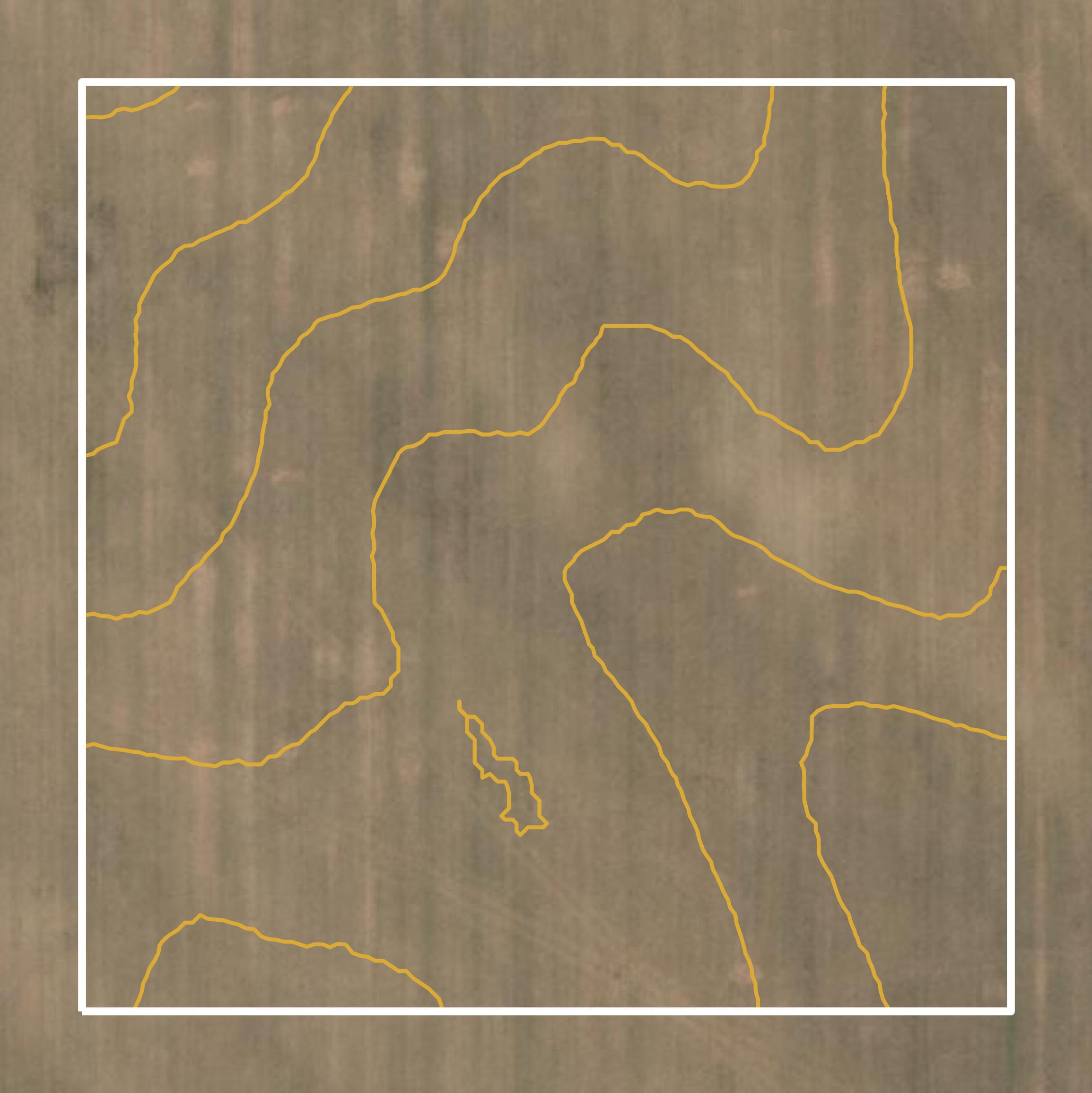 This image shows a contour map in Oneida County created using GIS data in Equator.