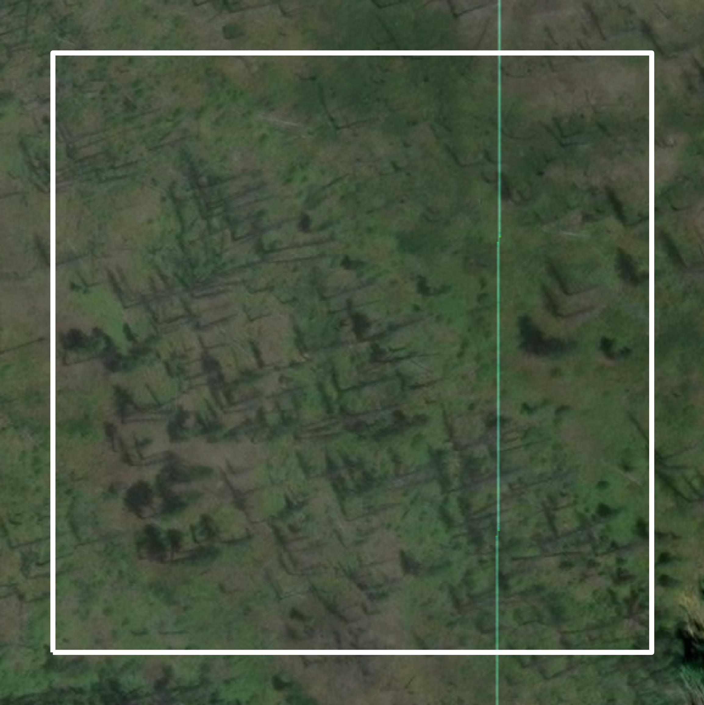 This image shows parcel and building data in Shoshone County created using GIS data in Equator.