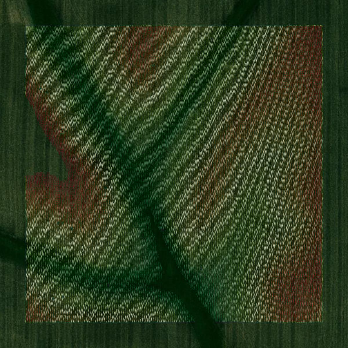 This image shows a LiDAR point cloud in Cass County created using GIS data in Equator.