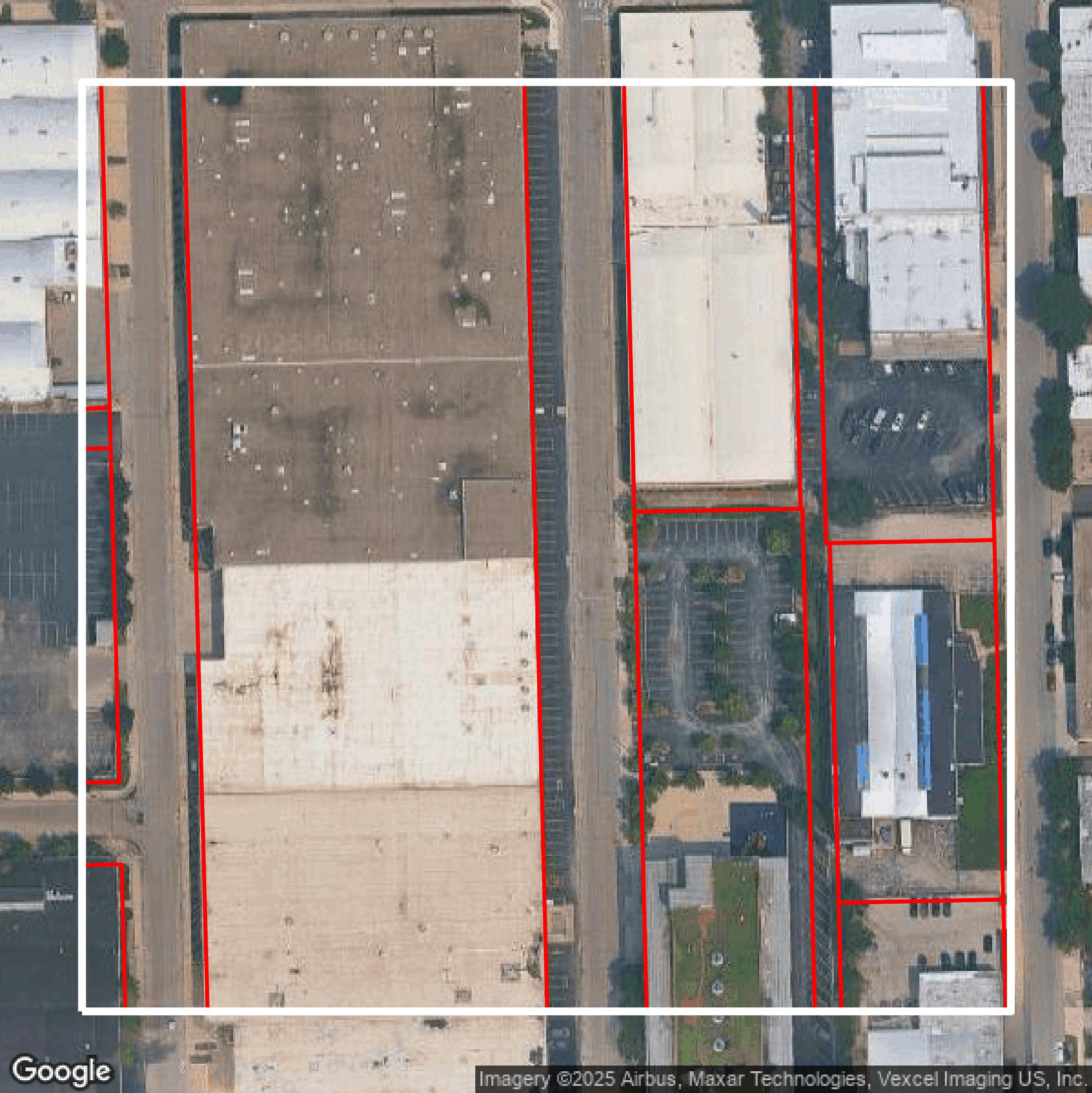 This image shows parcel data in Cook County created using GIS data in Equator.