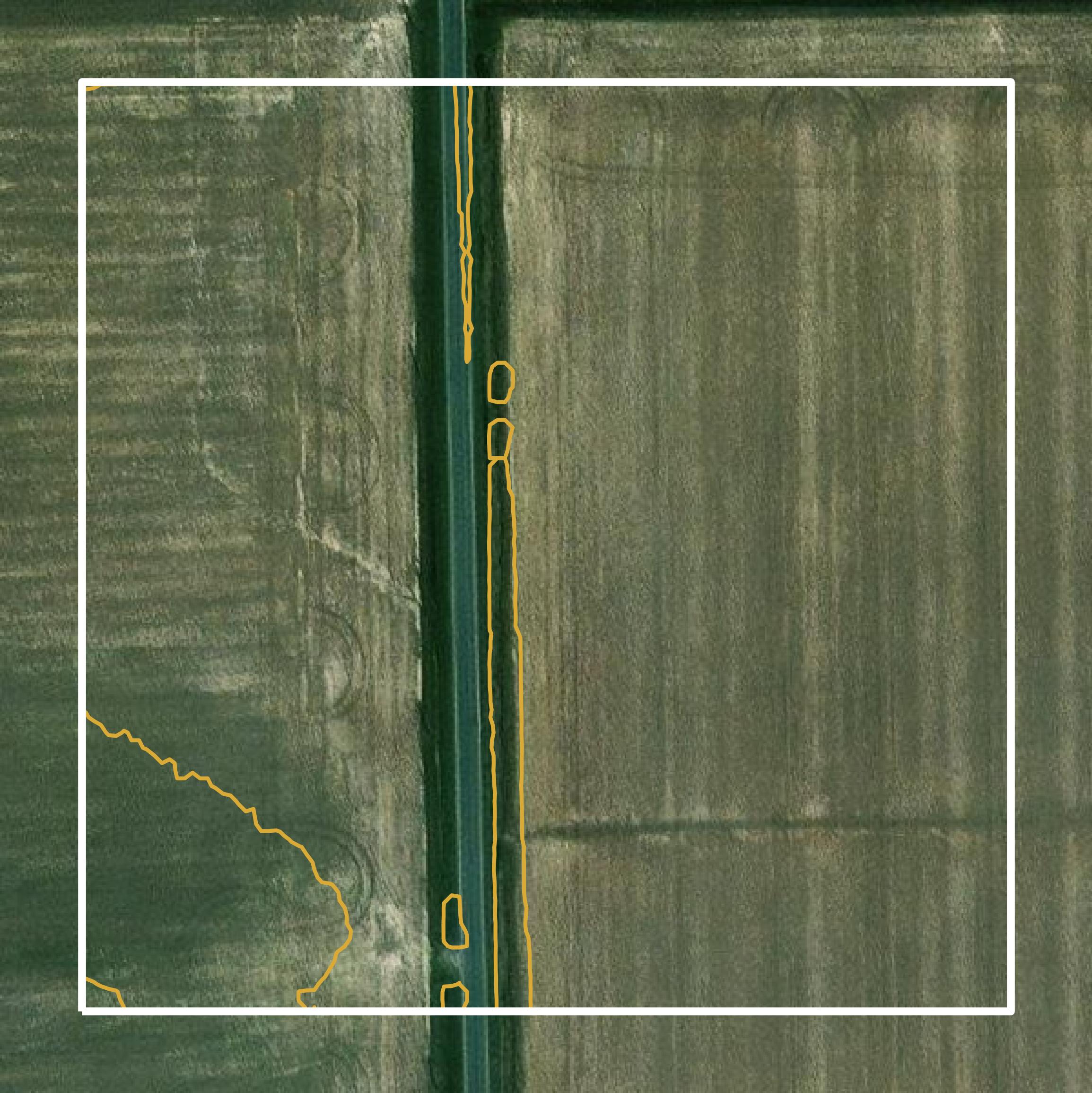 This image shows a contour map in Crawford County created using GIS data in Equator.