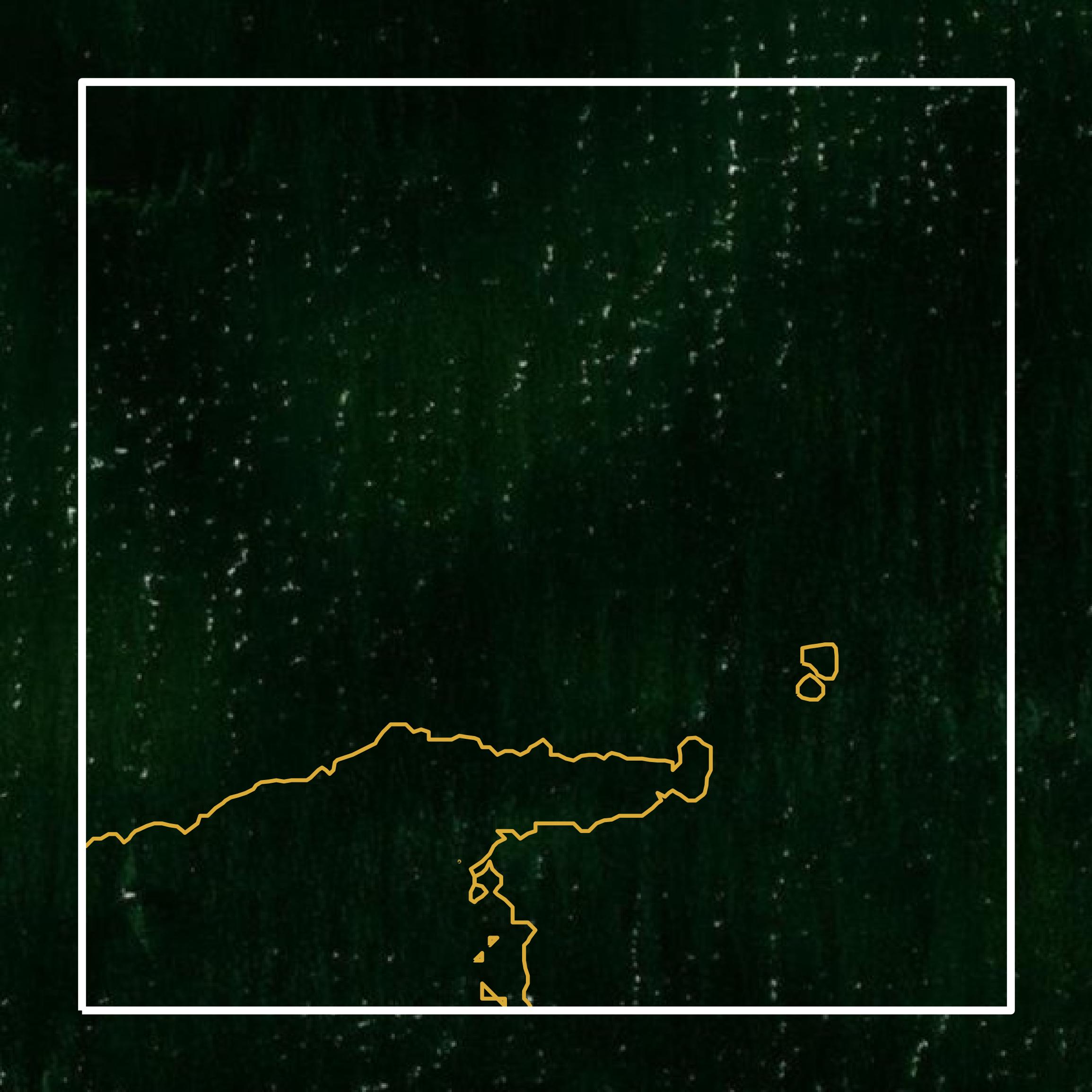 This image shows a contour map in De Witt County created using GIS data in Equator.