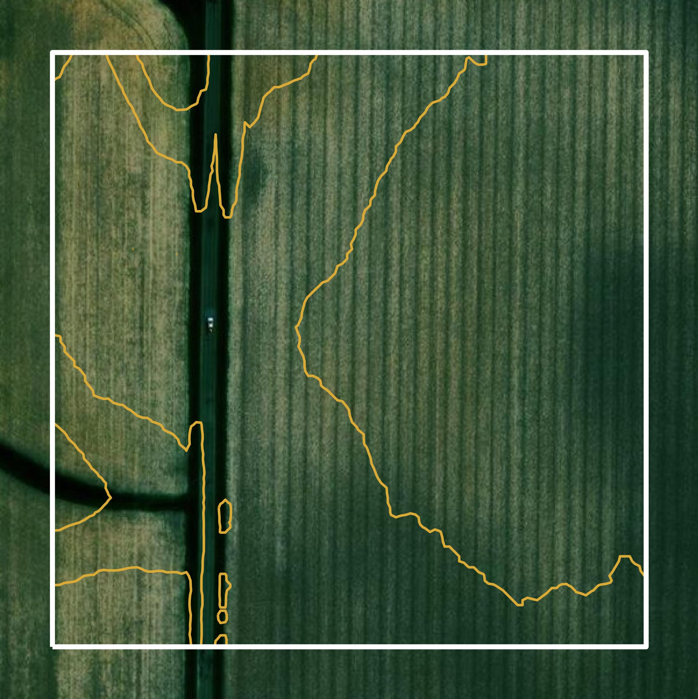 This image shows a contour map in Fulton County created using GIS data in Equator.