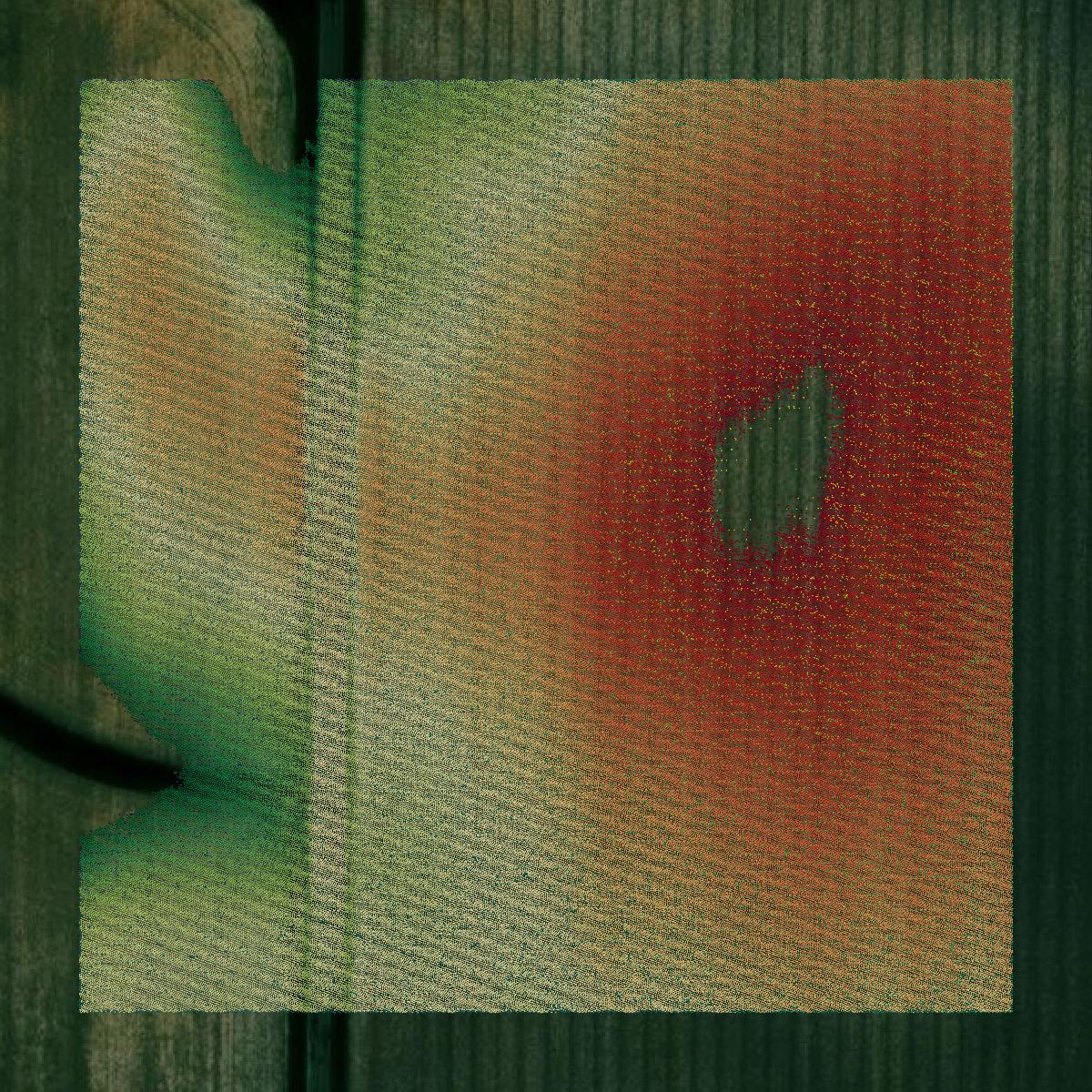 This image shows a LiDAR point cloud in Fulton County created using GIS data in Equator.