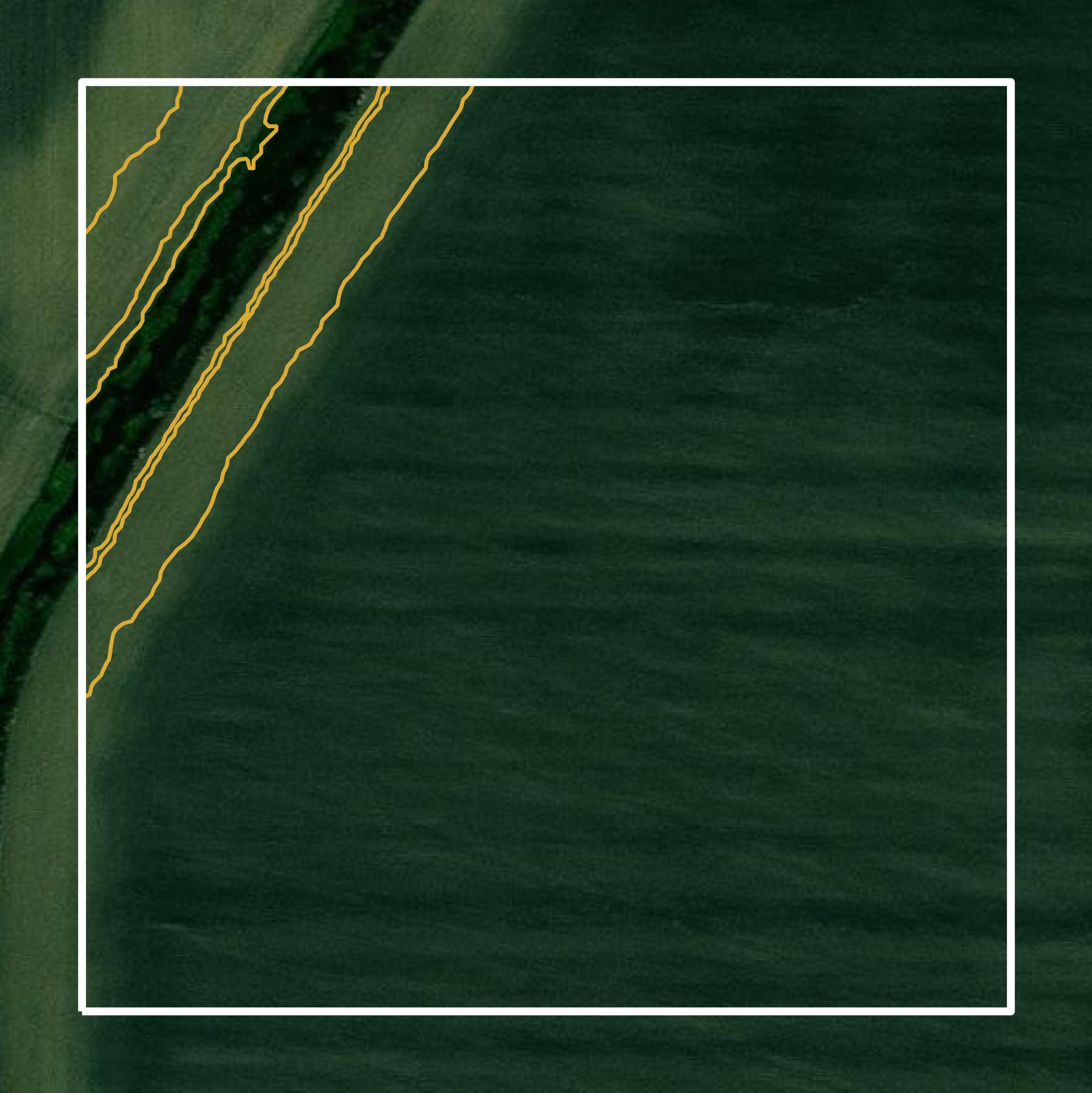 This image shows a contour map in Greene County created using GIS data in Equator.