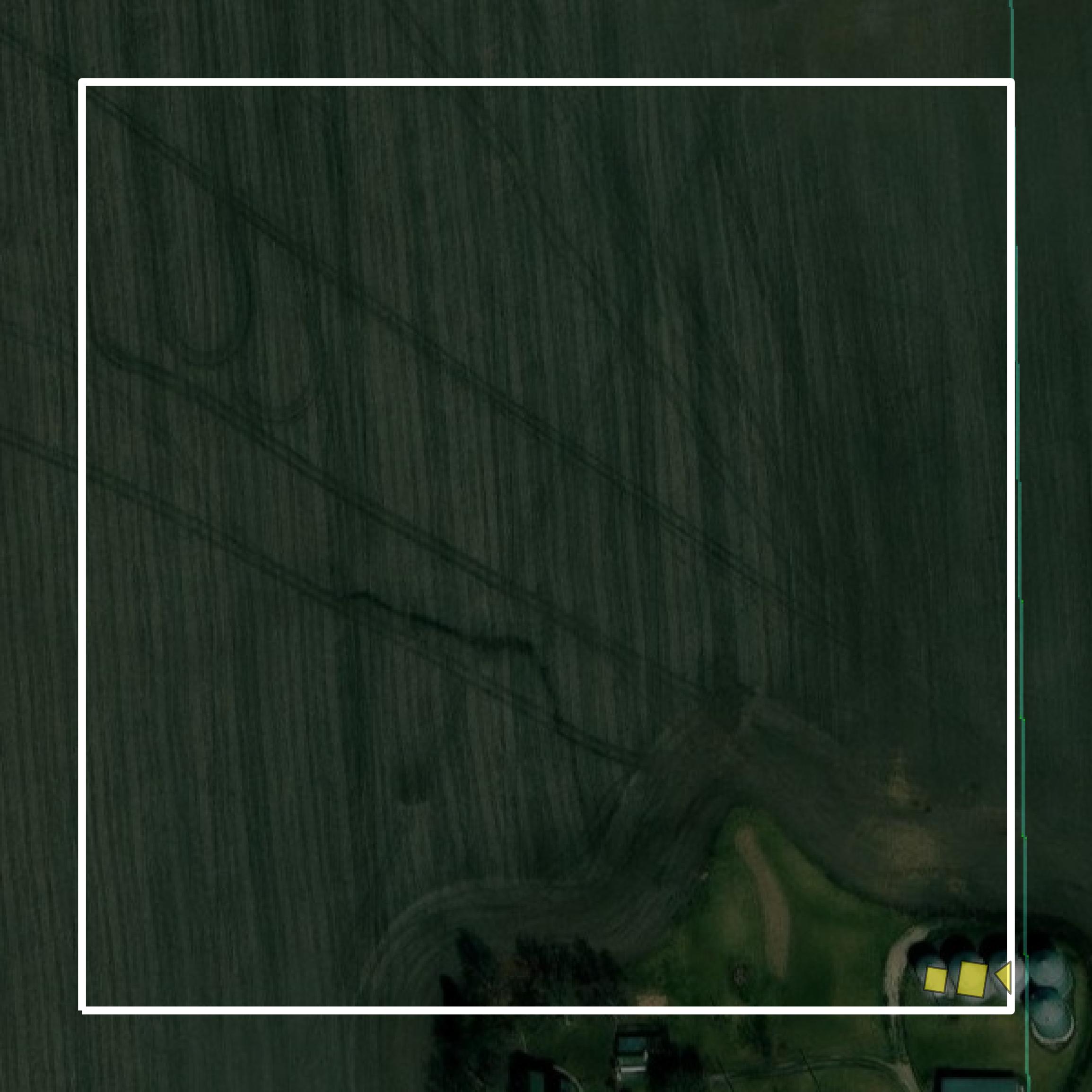 This image shows parcel and building data in Greene County created using GIS data in Equator.